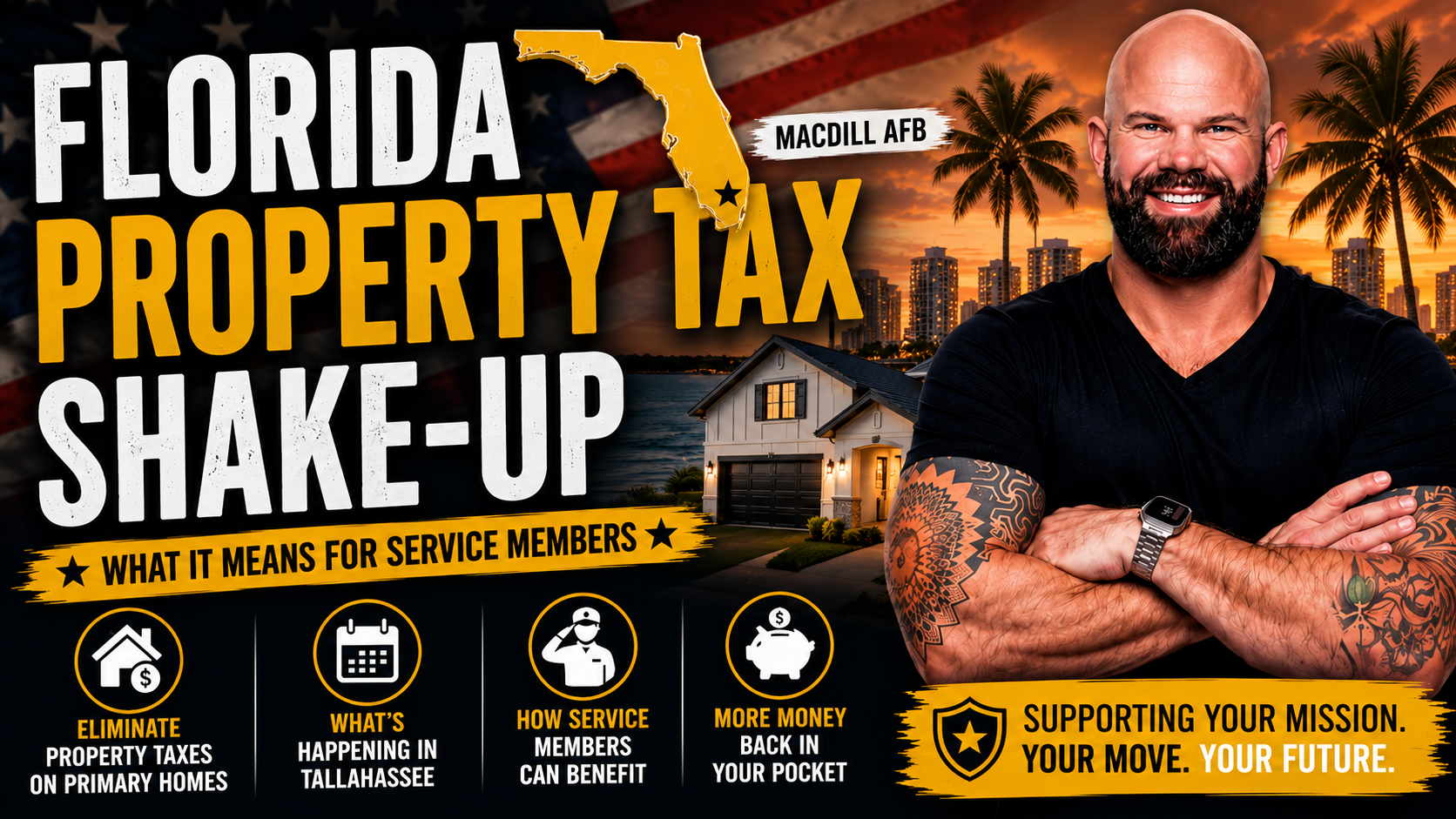 PCS TO MACDILL AFB? FLORIDA'S PROPERTY TAX SHAKE-UP COULD CHANGE EVERYTHING header image.