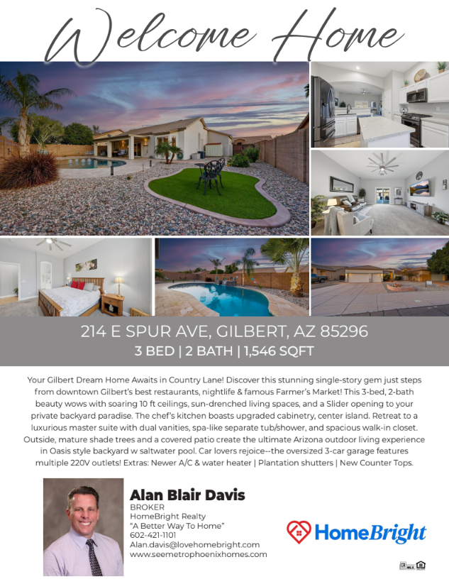 Gilbert Real Estate Spotlight: A Single‑Story Gem Near Downtown header image.