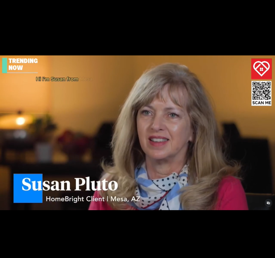 Susan Pluto sharing her relocation success story in Phoenix, guided by Alan Davis Realtor at HomeBright Realty.