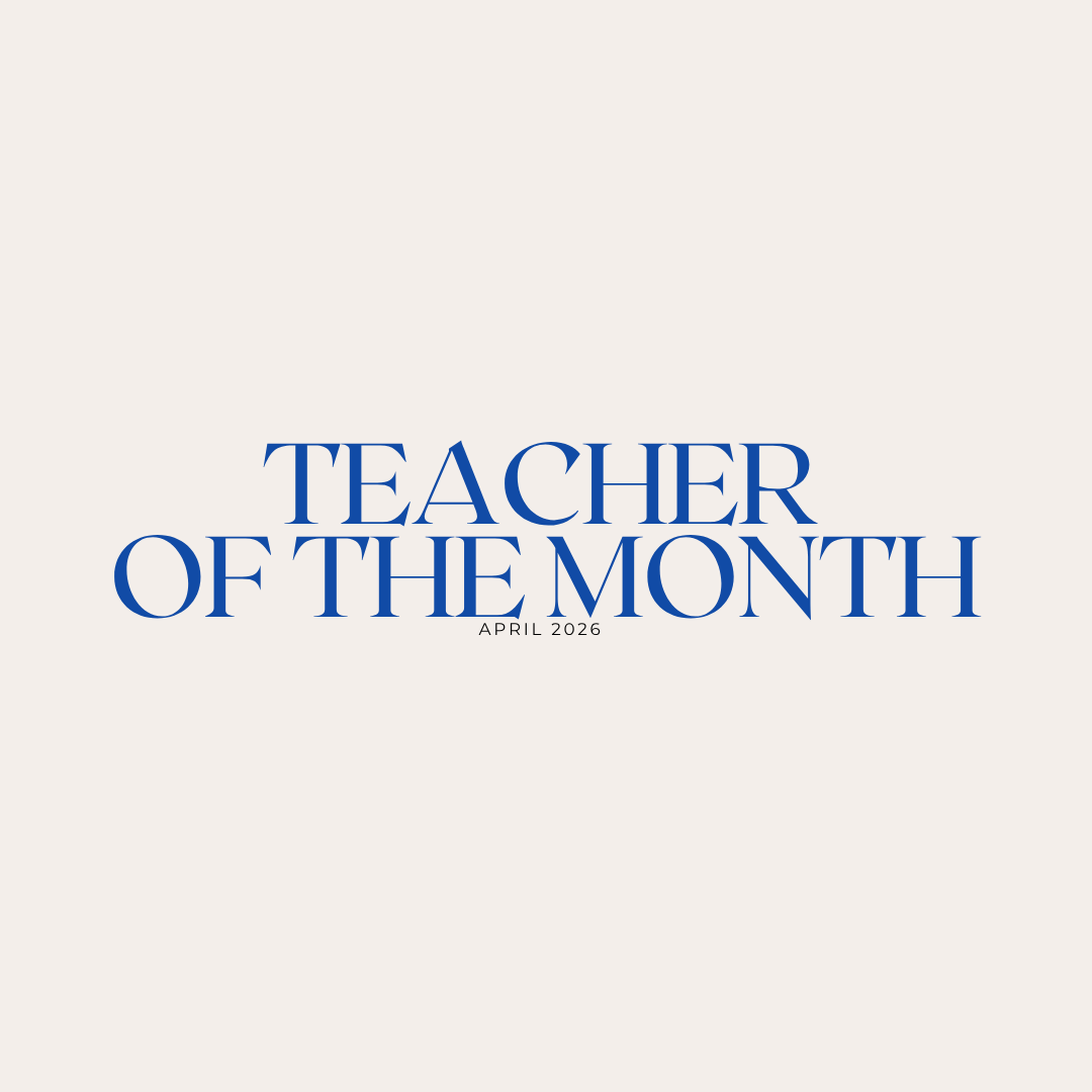Teacher Of The Month- April header image.