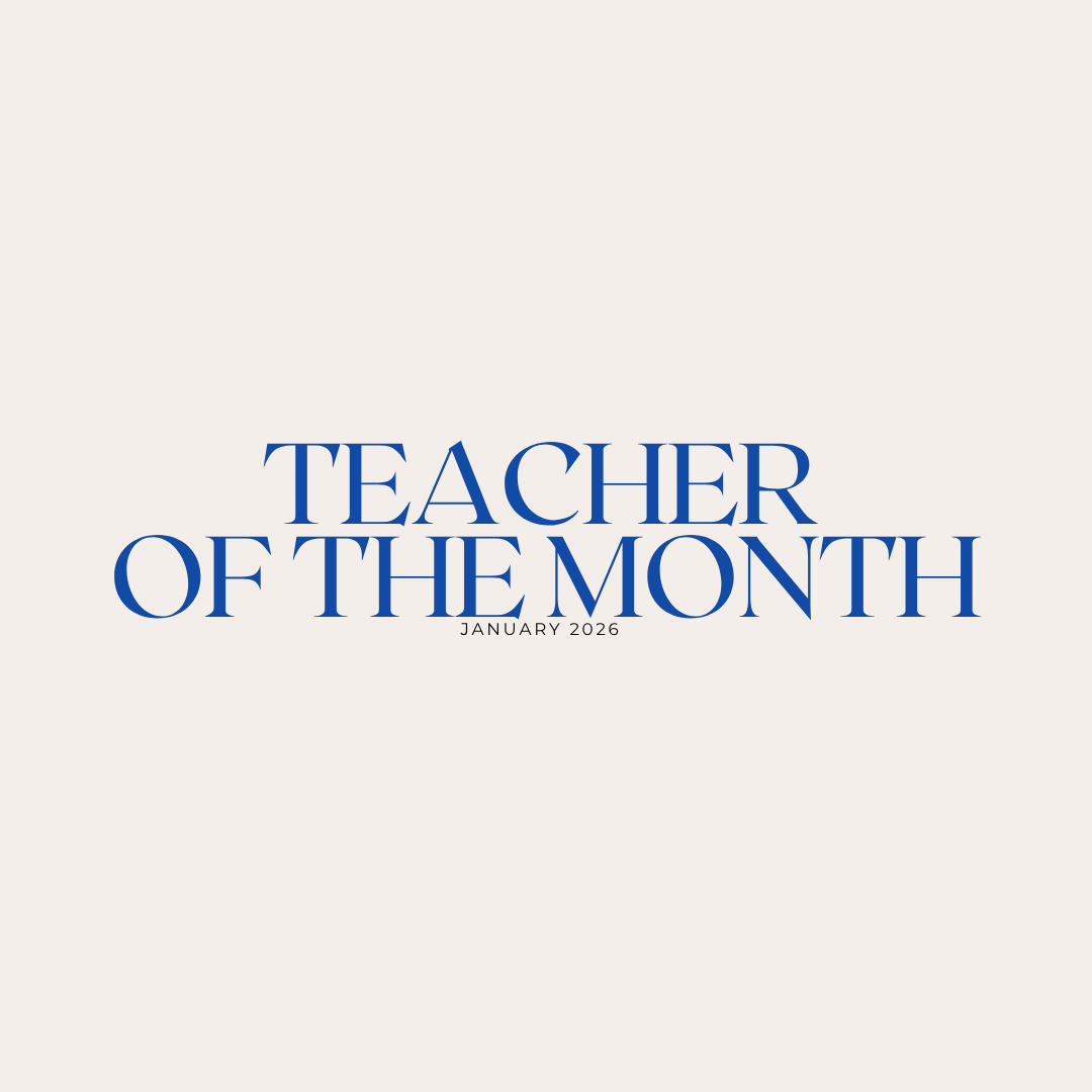 Teacher Of The Month- January header image.