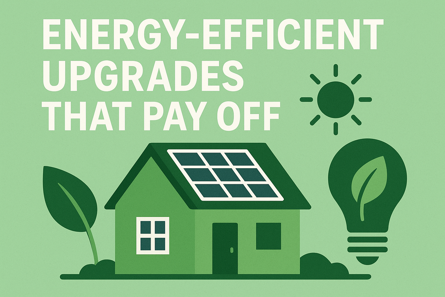 Energy-Efficient Upgrades That Pay Off header image.