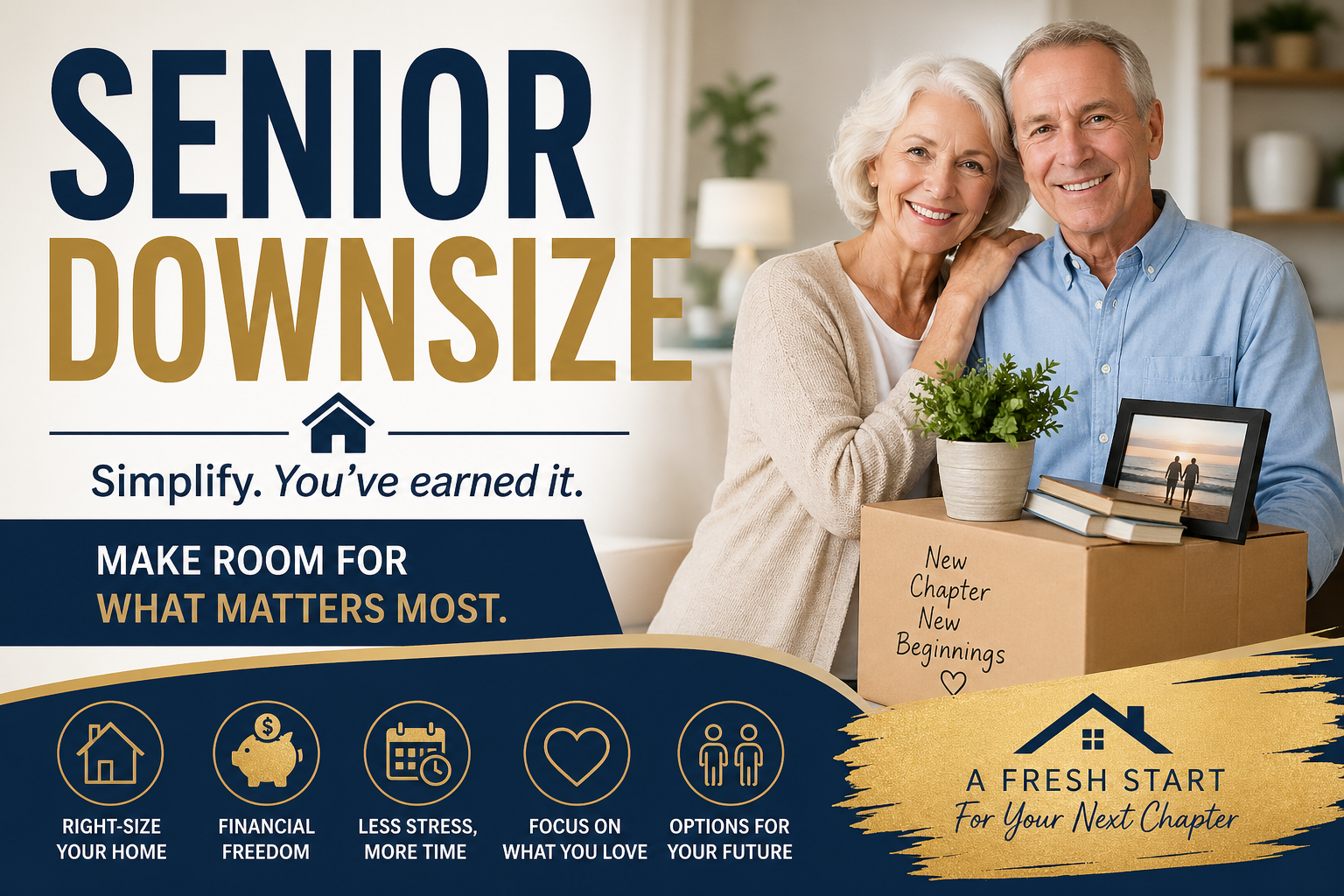 Downsizing Made Easier: Managing a Lifetime of Belongings header image.