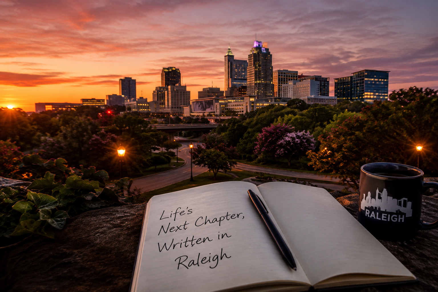 Life's Next Chapter, Written in Raleigh header image.