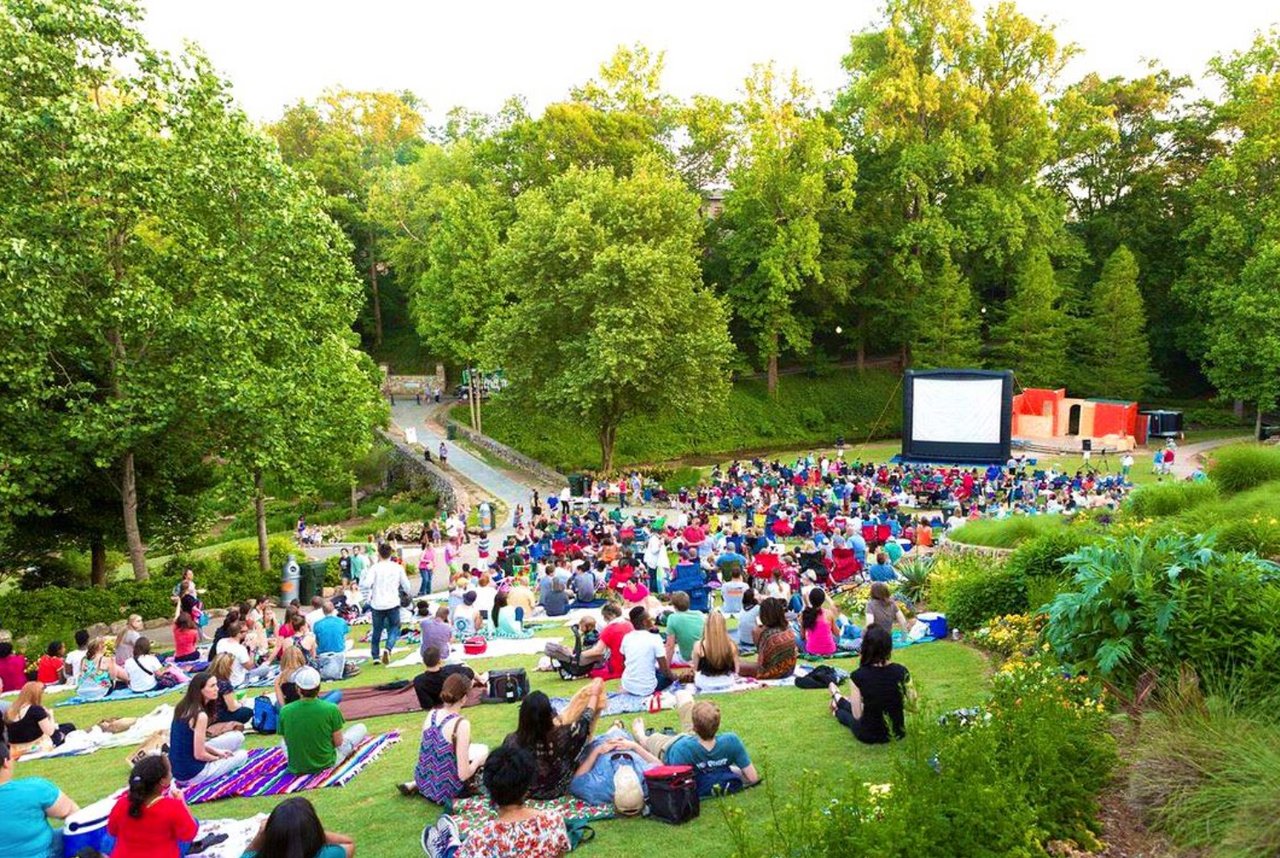 Moonlight movies in Falls Park