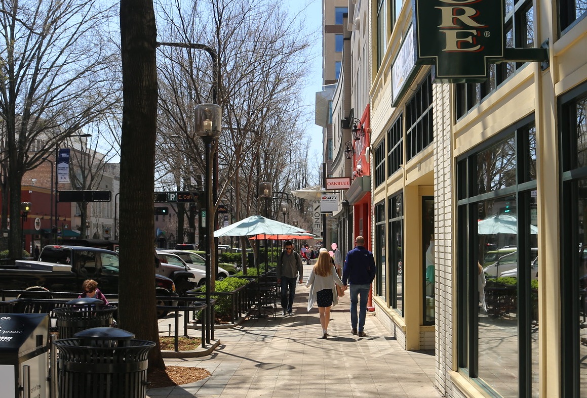 walkable downtown area