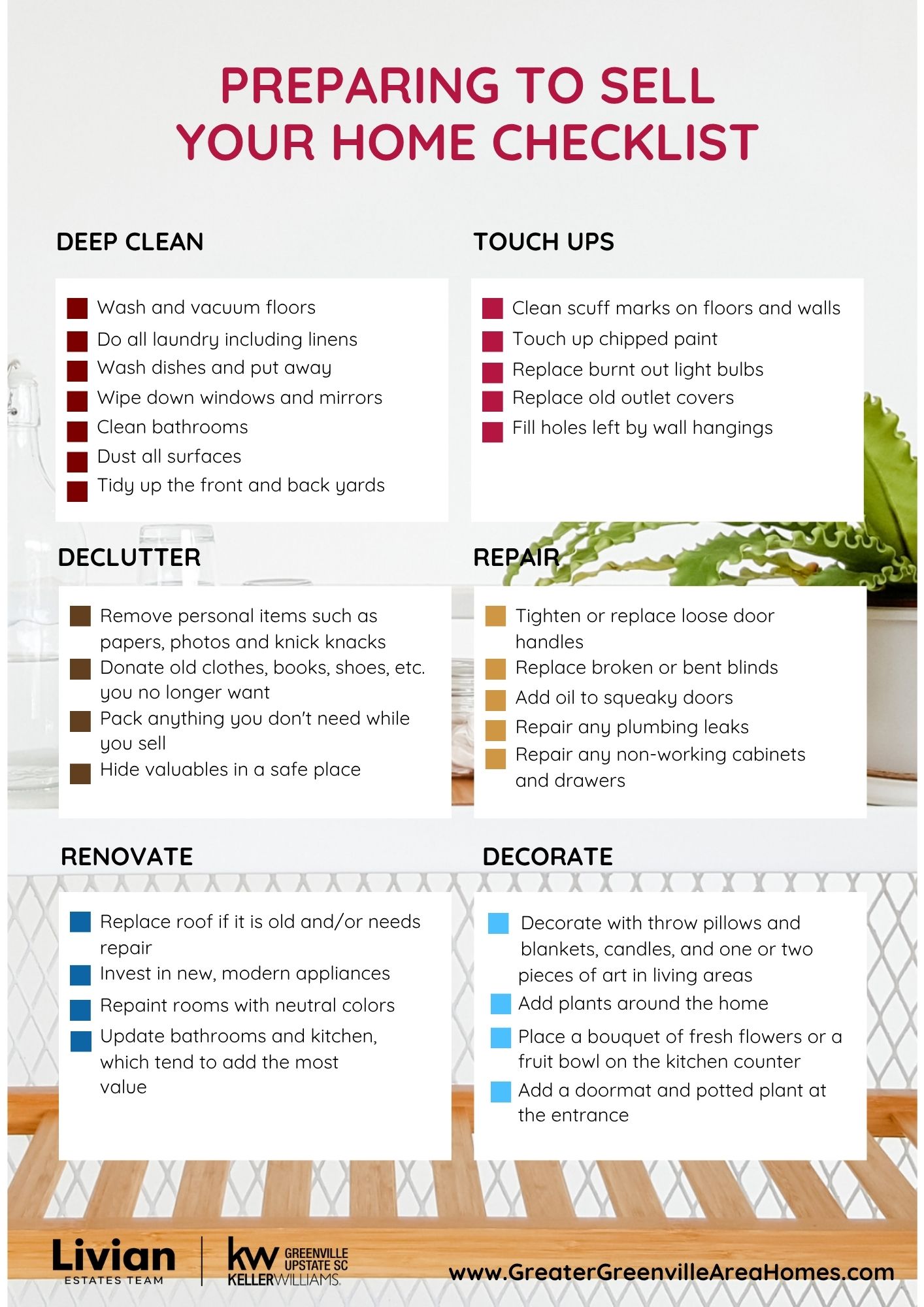 Preparing your home for sale checklist