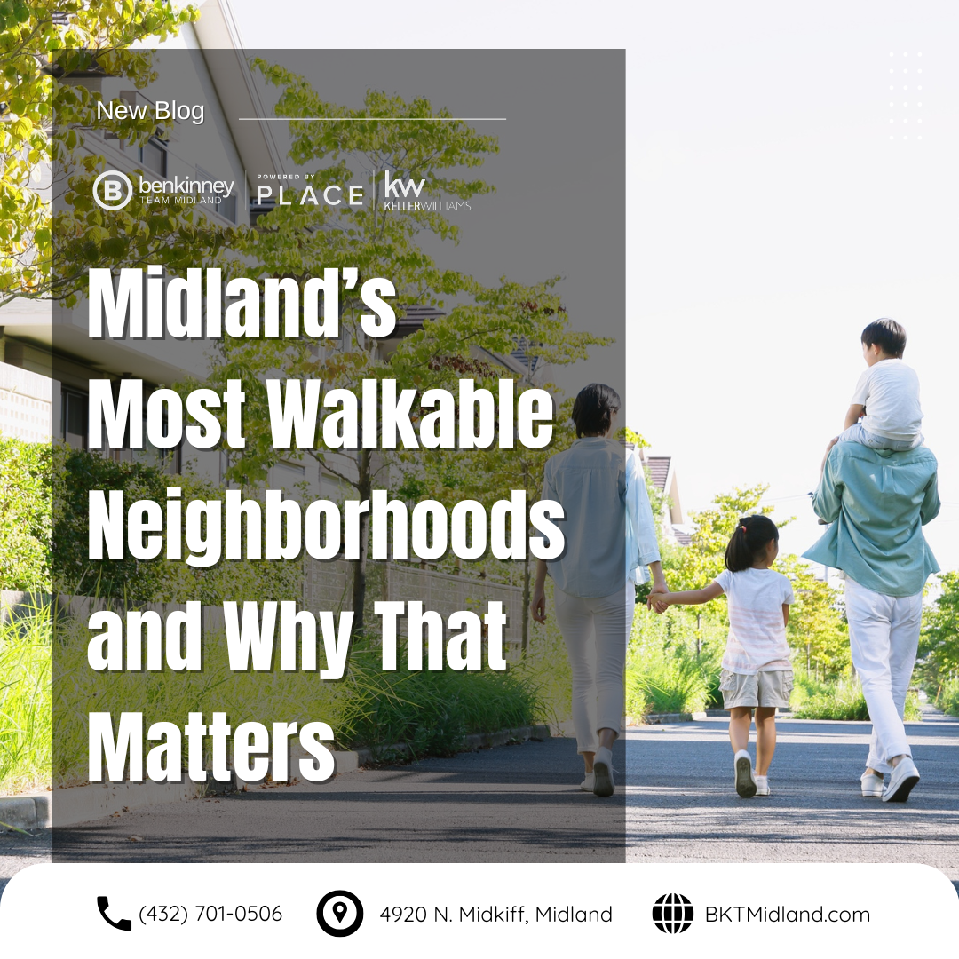 Midland’s Most Walkable Neighborhoods, Why That Matters header image.