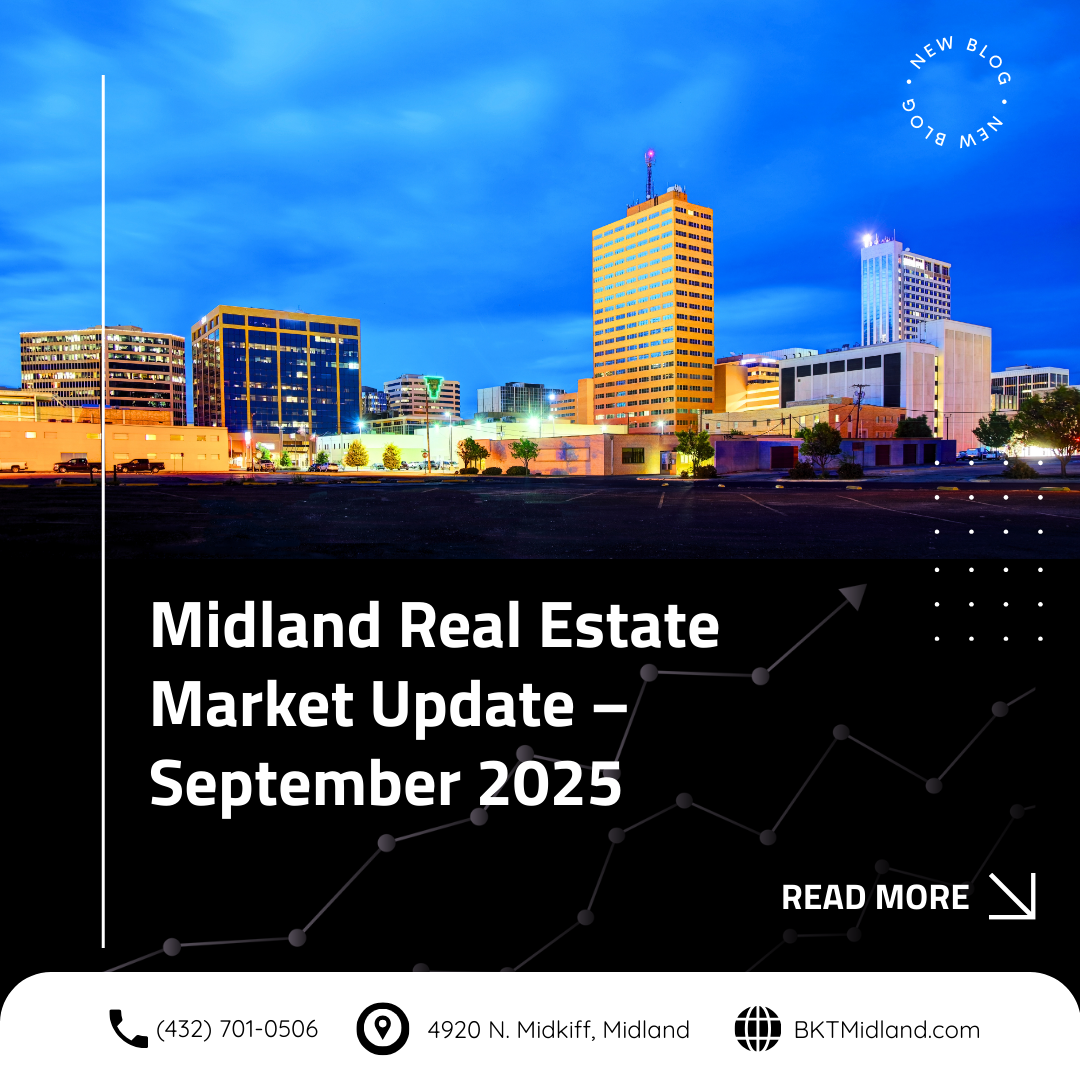 Midland Real Estate Market Update – September 2025 header image.