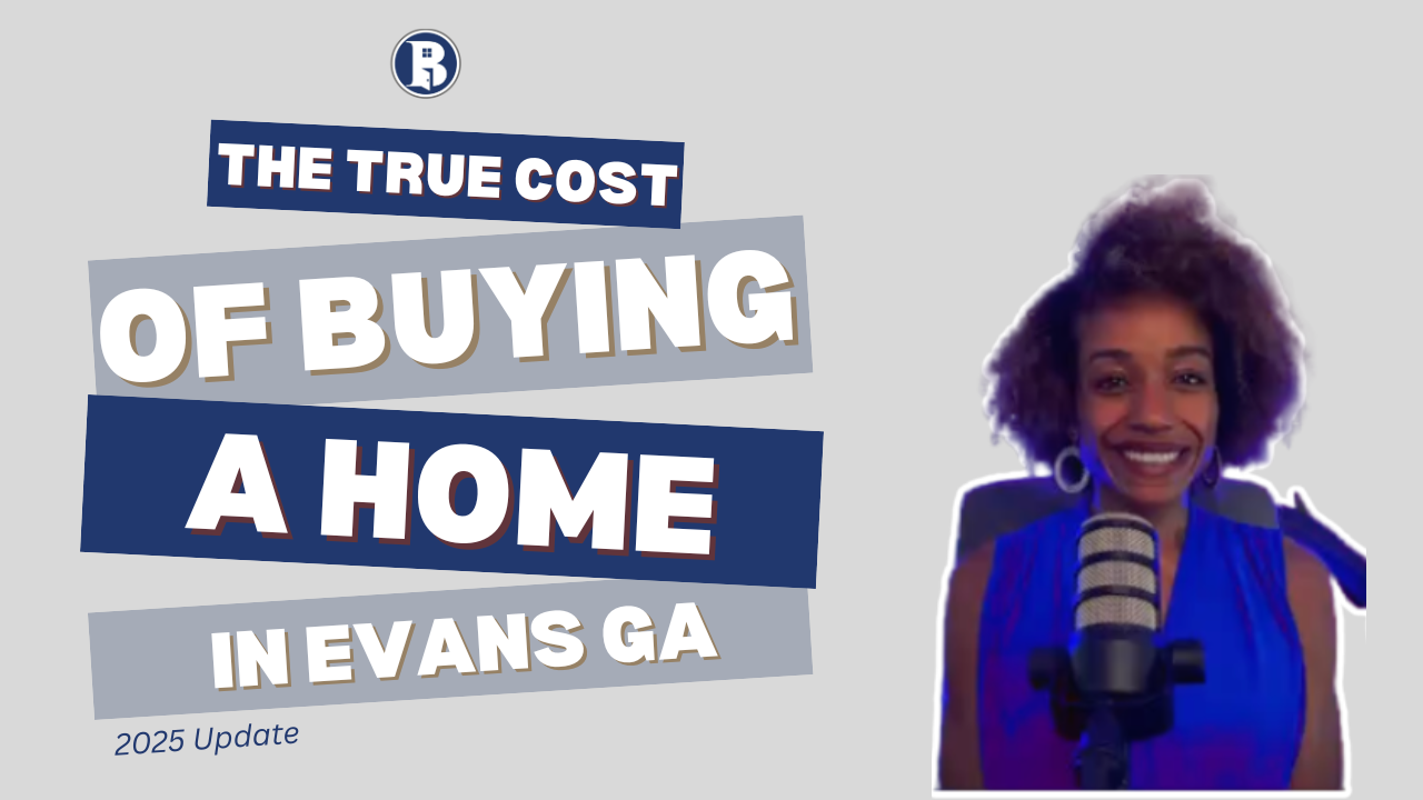 How Much Does It REALLY Cost to Buy a Home in Evans, GA? header image.