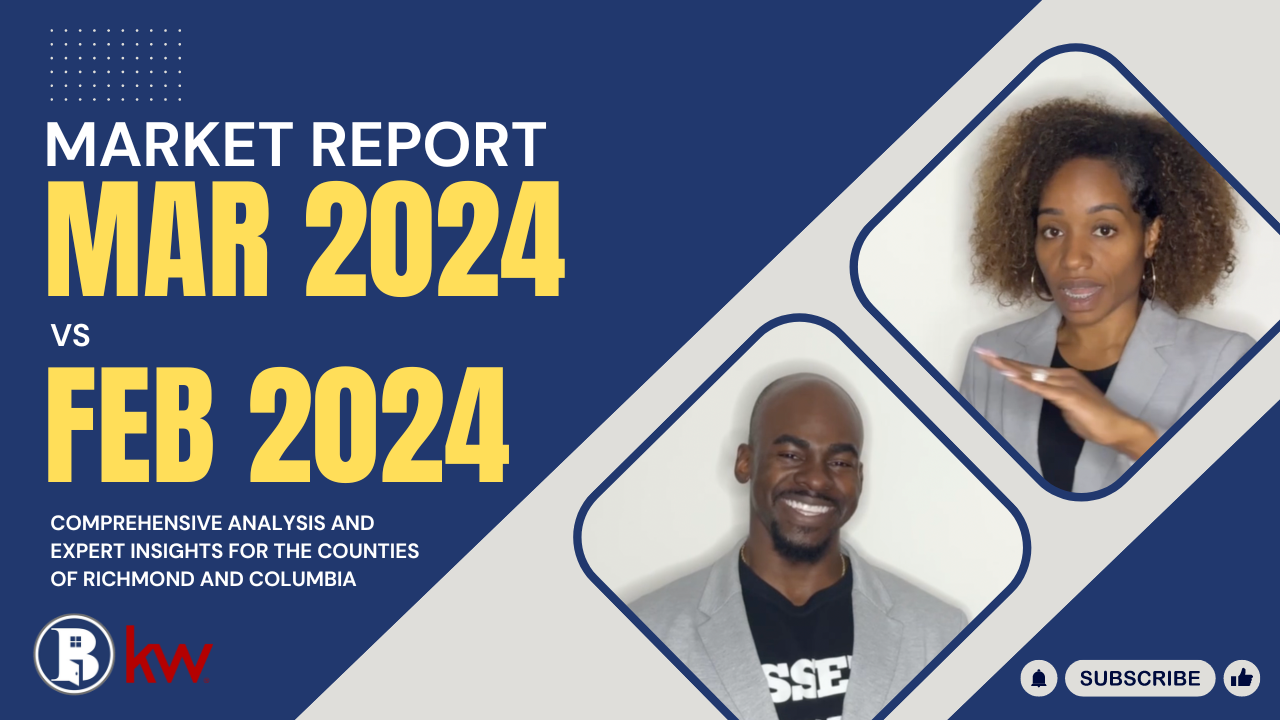 March 2024 vs. February 2024: Richmond & Columbia County Market Insights header image.