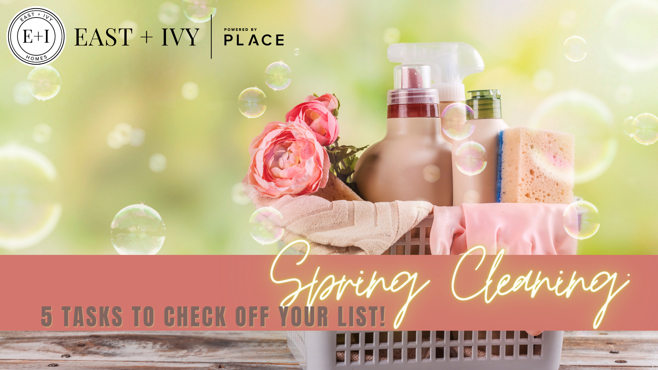 Spring Cleaning: 5 Tasks to Check off Your List! header image.