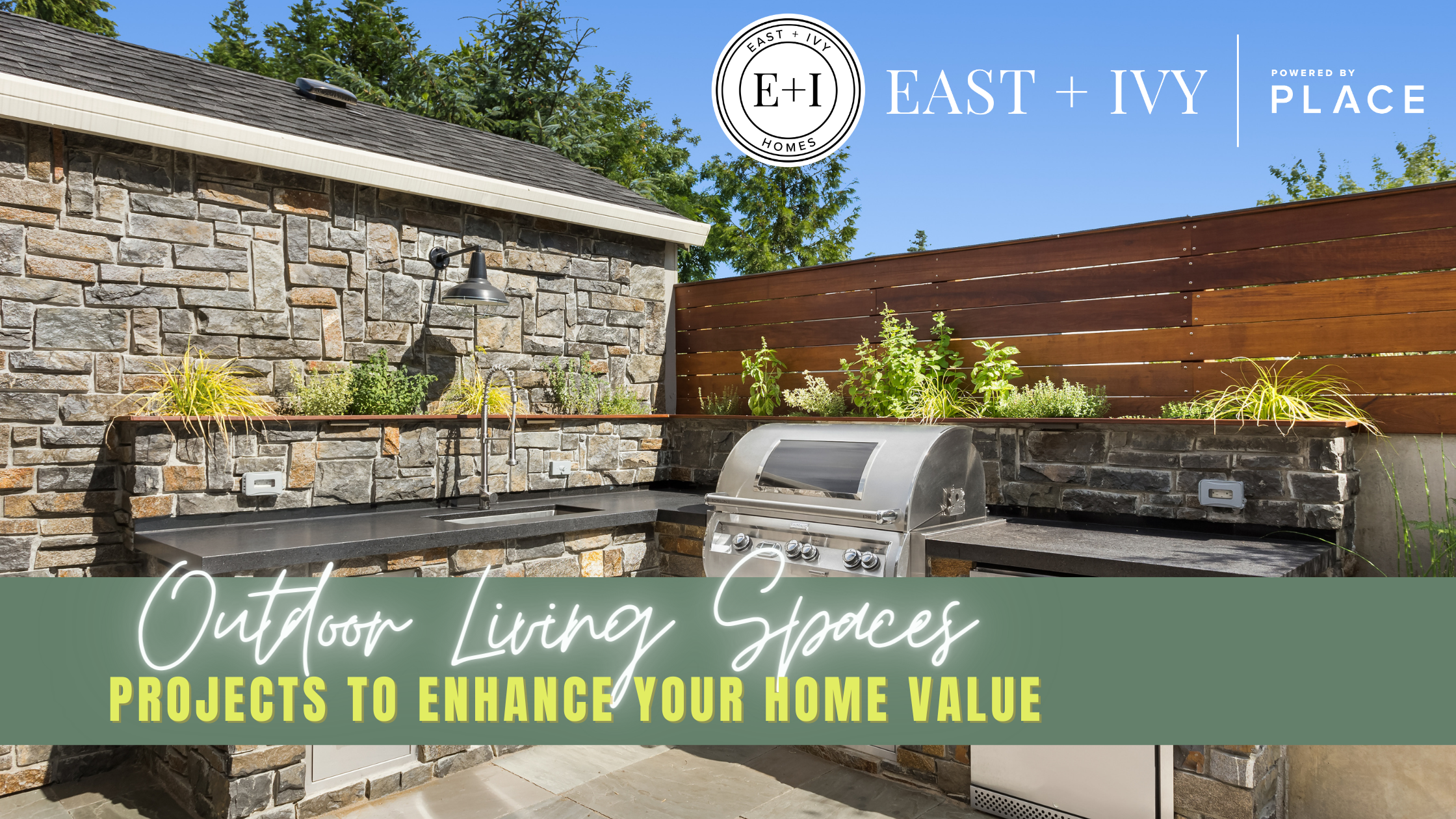 Outdoor Living Spaces: Projects to Enhance Your Home Value header image.