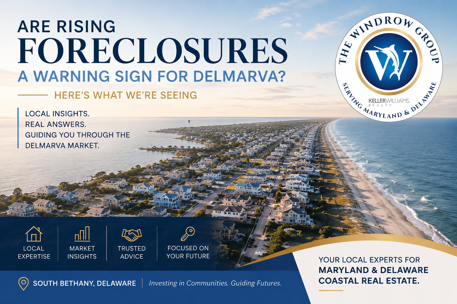 Are Rising Foreclosures a Warning Sign for Delmarva? Here’s What We’re Seeing header image.