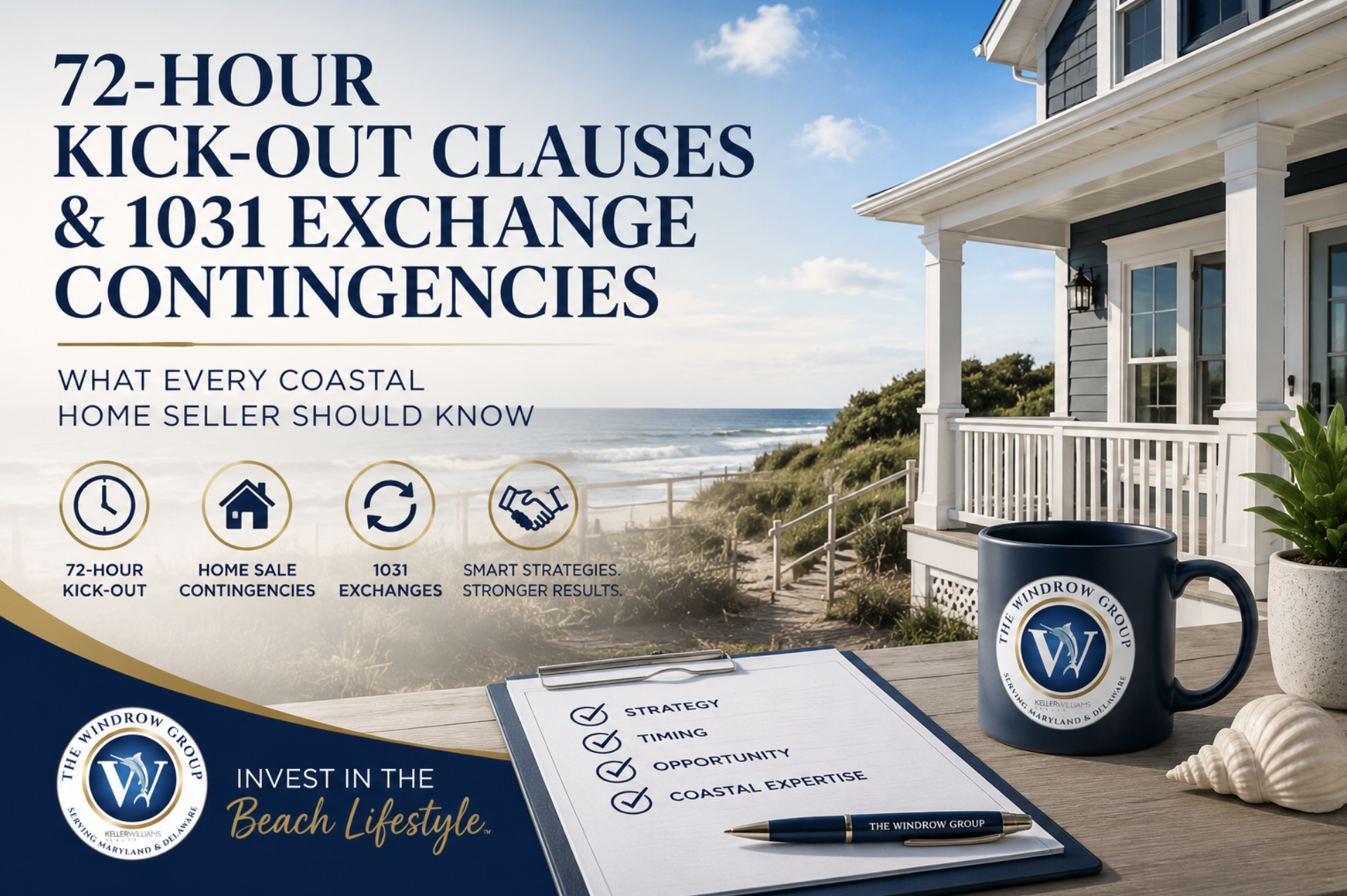 72-Hour Kick-Out Clauses & 1031 Exchange Contingencies: What Coastal Home Sellers Should Know header image.