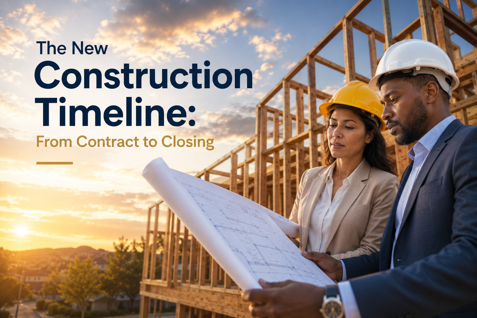 The New Construction Timeline: From Contract to Closing header image.