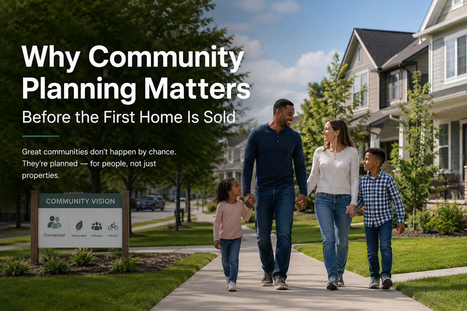 Why Community Planning Matters Before the First Home Is Sold header image.