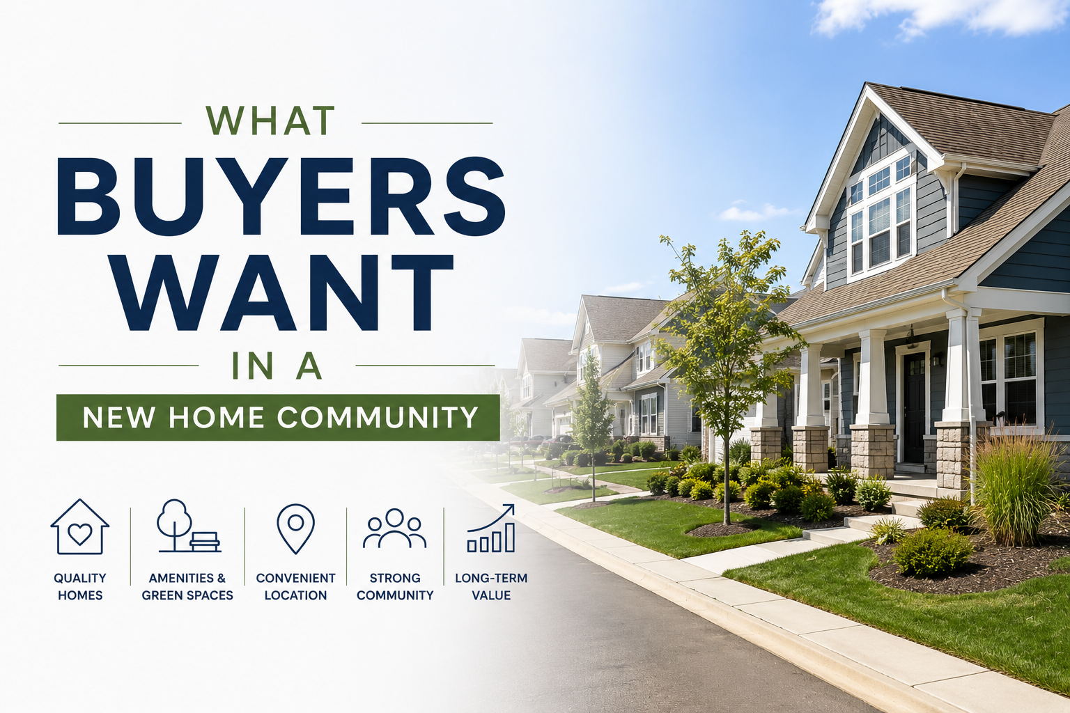 What Buyers Want in a New Home Community header image.