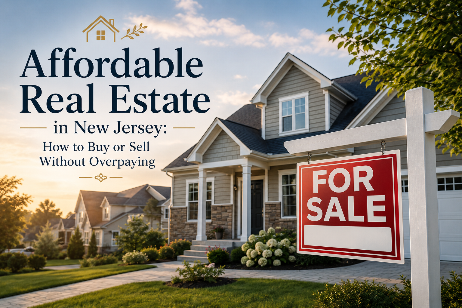 Affordable Real Estate in New Jersey: How to Buy or Sell Without Overpaying header image.