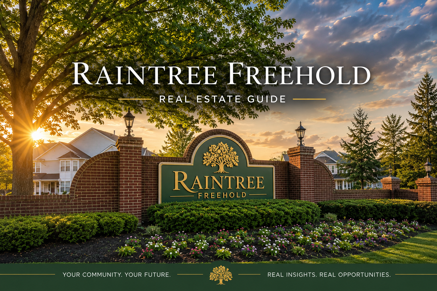 Raintree Freehold Real Estate Guide header image.