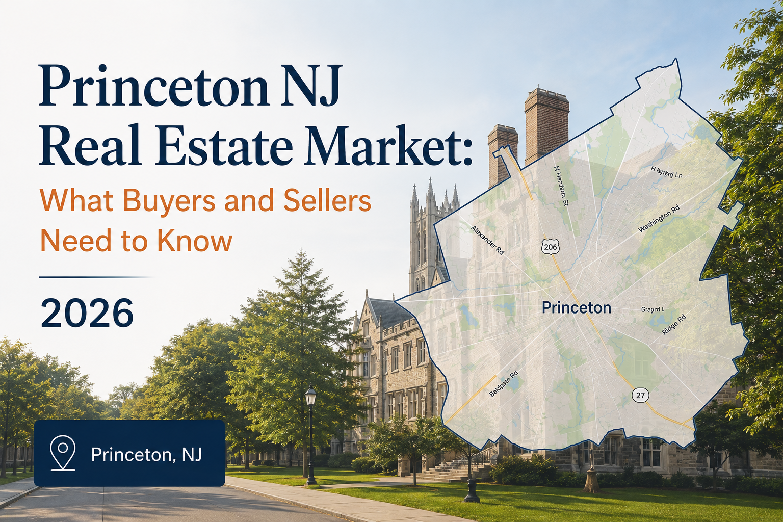 Princeton NJ Real Estate Market: What Buyers and Sellers Need to Know 2026 header image.