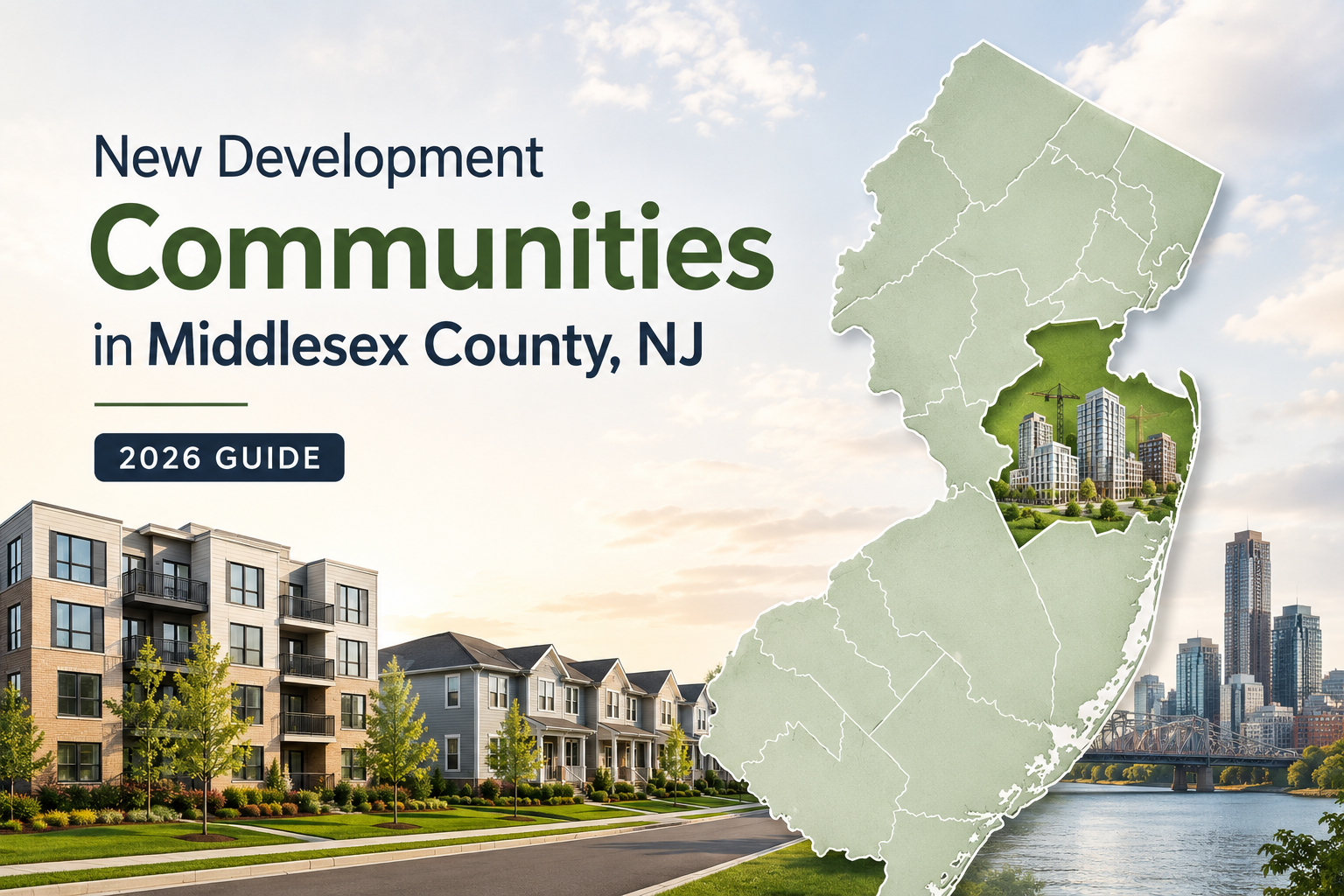 New Development Communities in Middlesex County NJ — 2026 Guide header image.