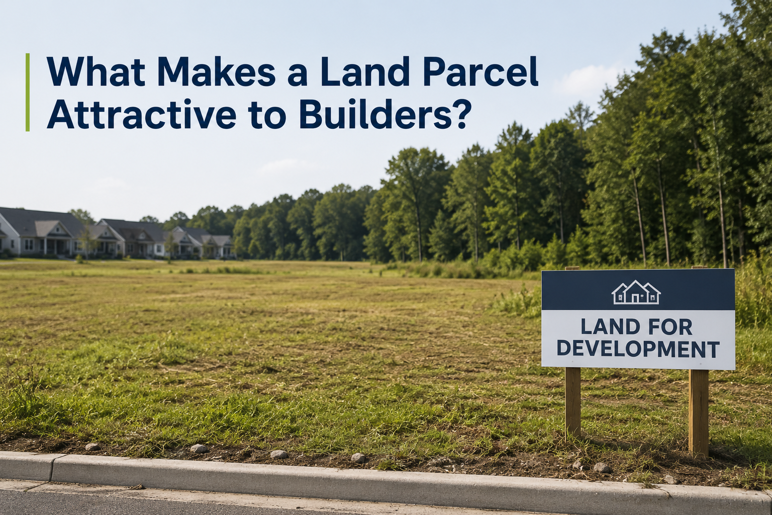 What Makes a Land Parcel Attractive to Builders? header image.