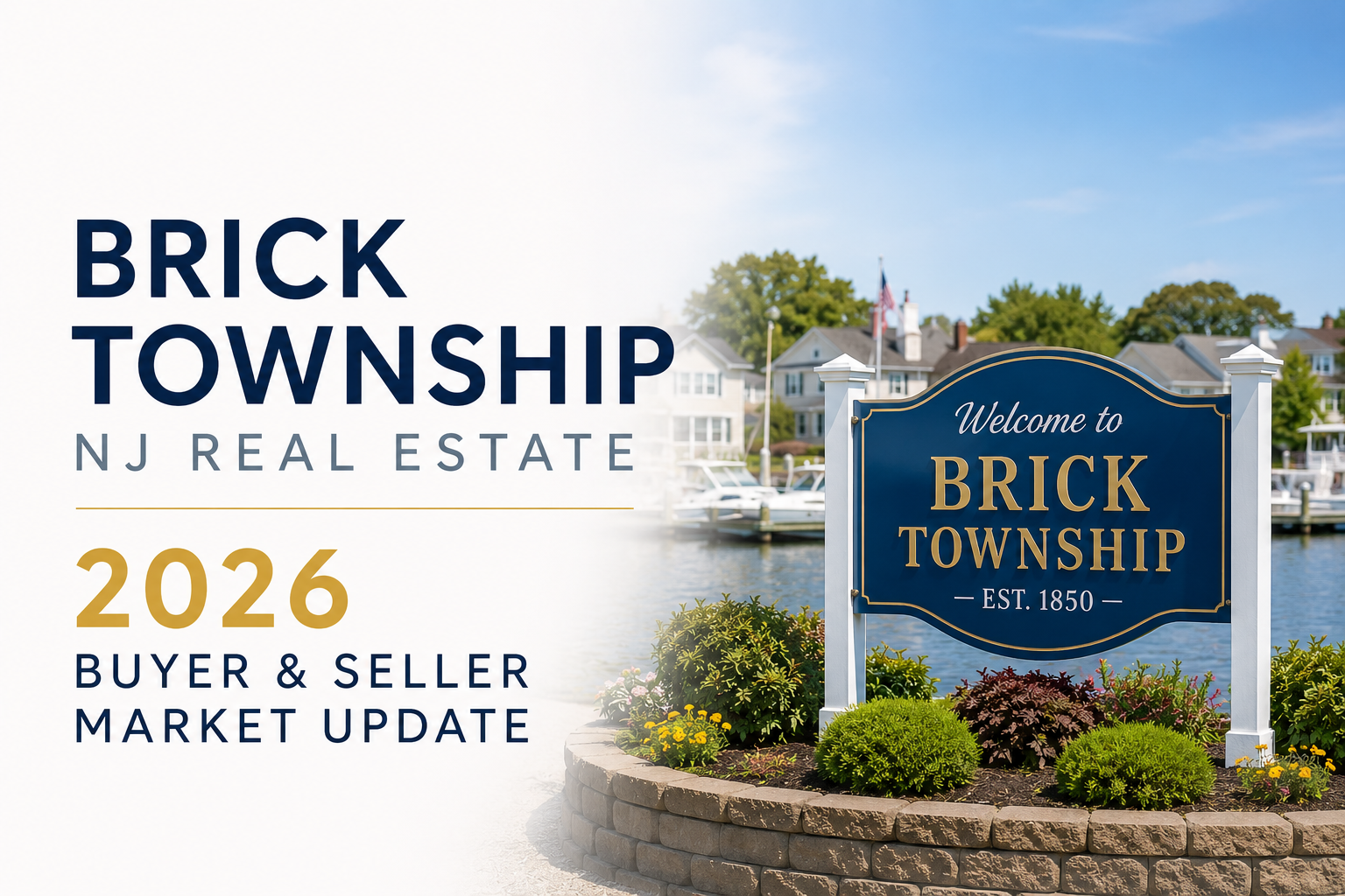 Brick Township NJ Real Estate — 2026 Buyer & Seller Market Update header image.