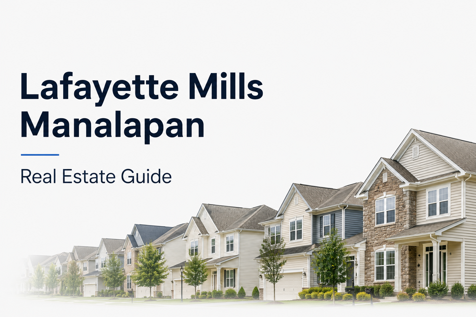 Lafayette Mills Manalapan Real Estate Guide header image.