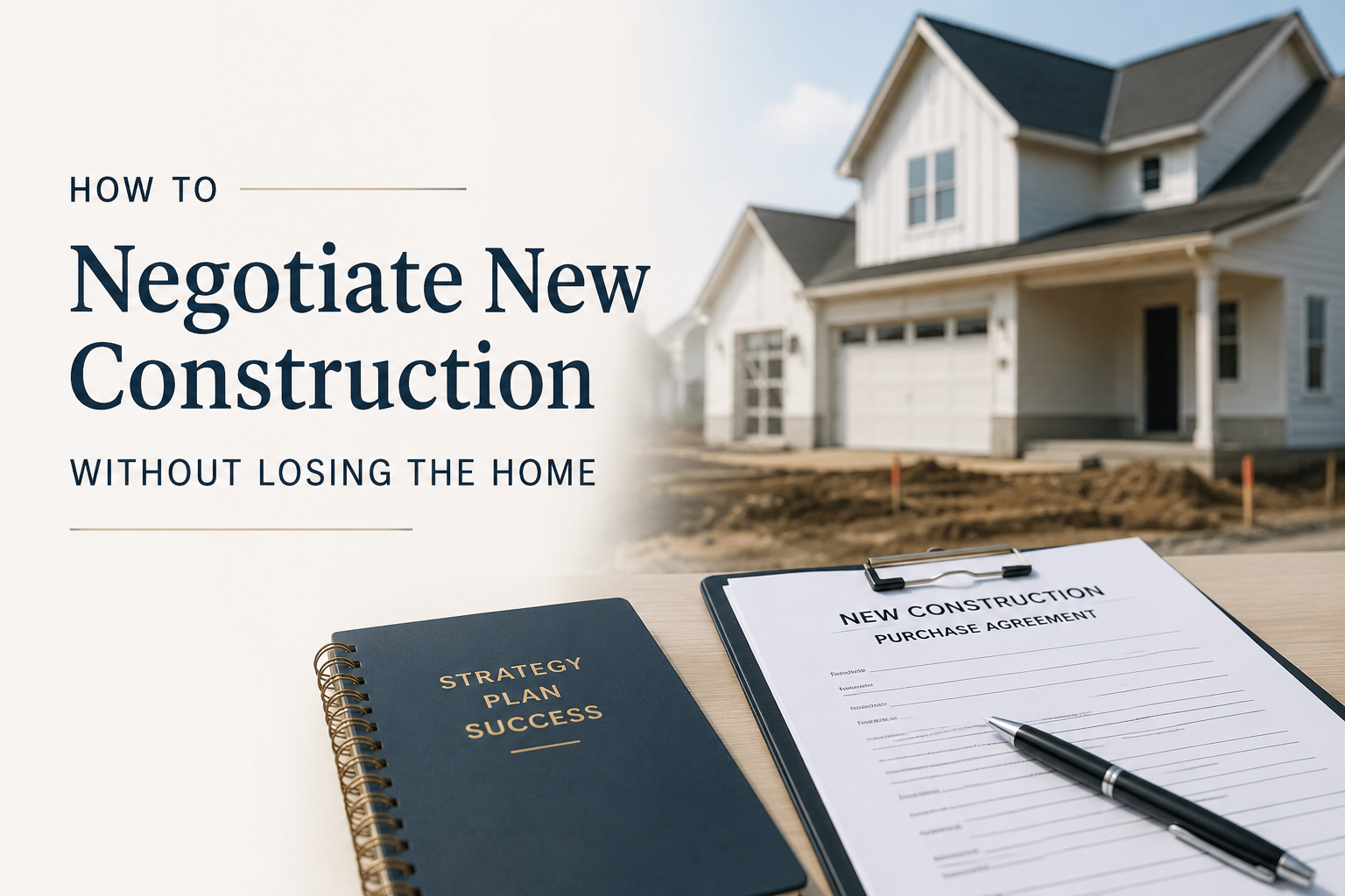 How to Negotiate New Construction Without Losing the Home header image.