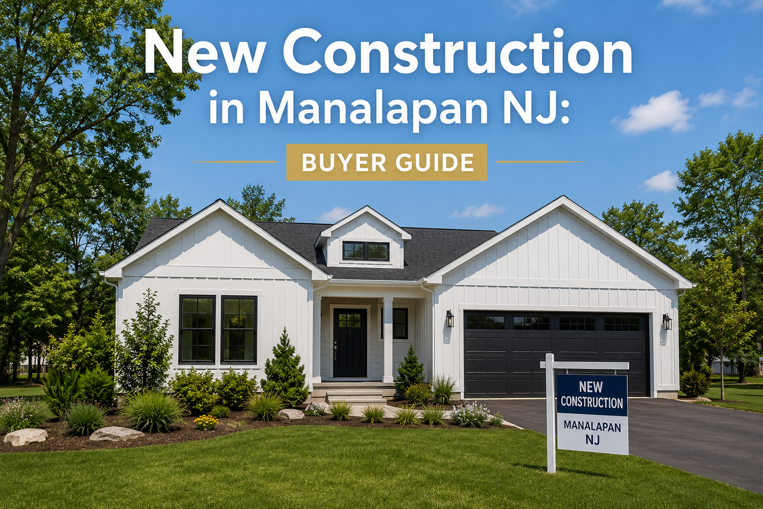 New Construction in Manalapan NJ: Buyer Guide header image.