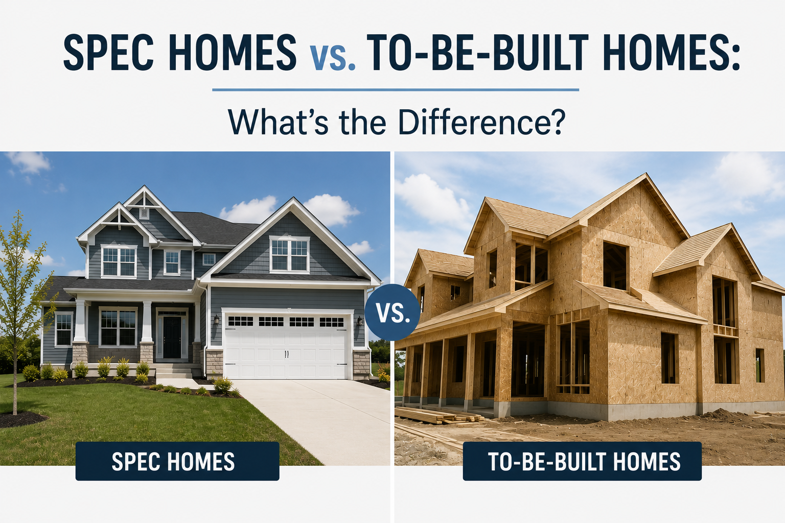 Spec Homes vs. To-Be-Built Homes: What’s the Difference? header image.