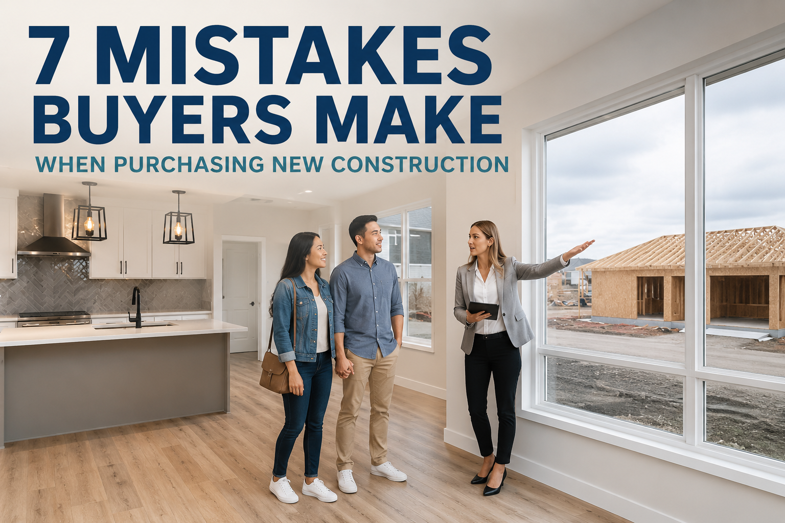 7 Mistakes Buyers Make When Purchasing New Construction header image.