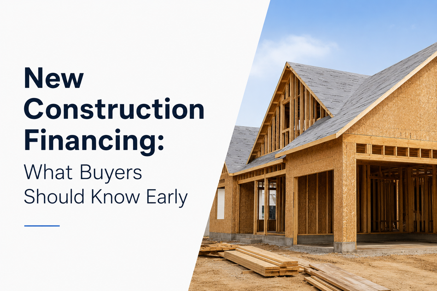 New Construction Financing: What Buyers Should Know Early header image.