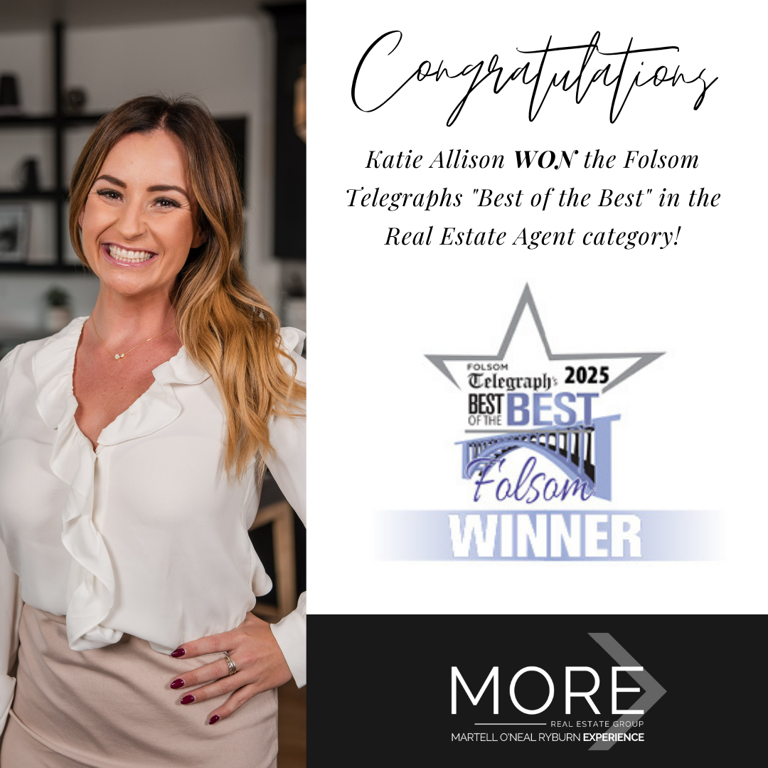Katie Allison Named Folsom’s Top Realtor | Best of the Best 2025 | The MORE Real Estate Group header image.