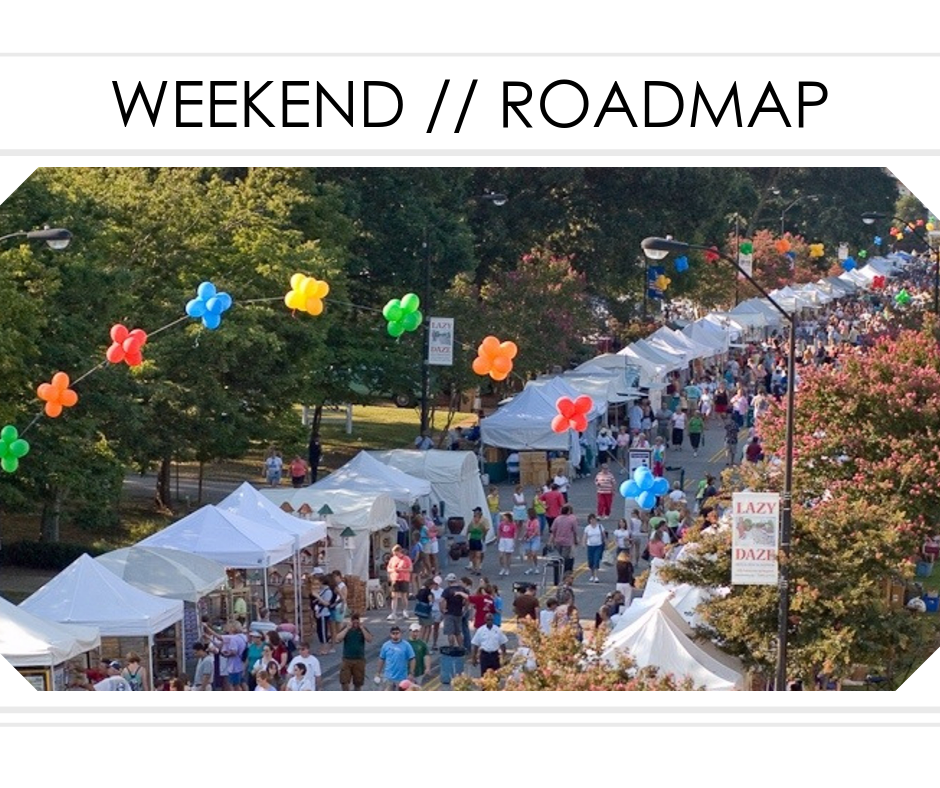 Weekend Roadmap // Aug 16th - 25th header image.
