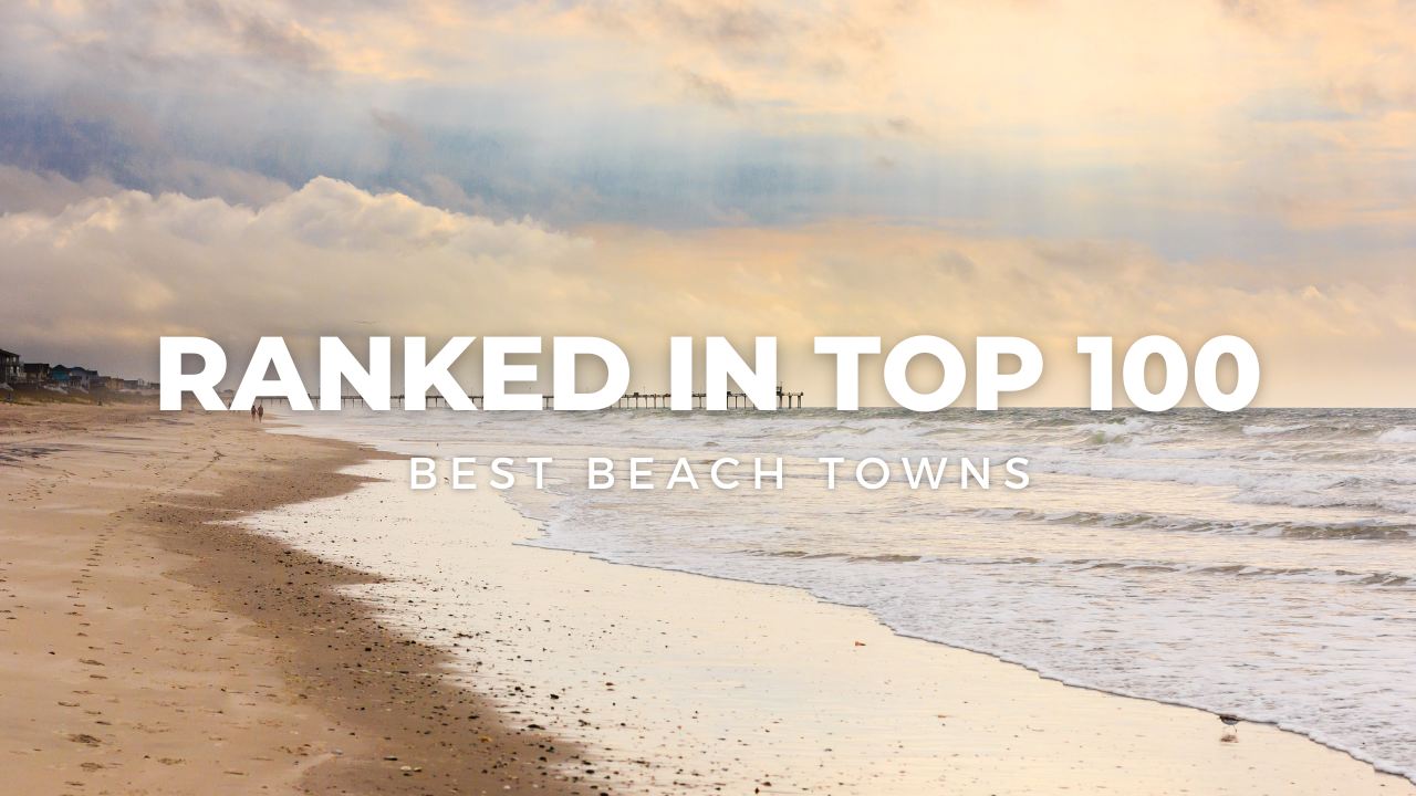 Ranked in Best Beach Towns header image.