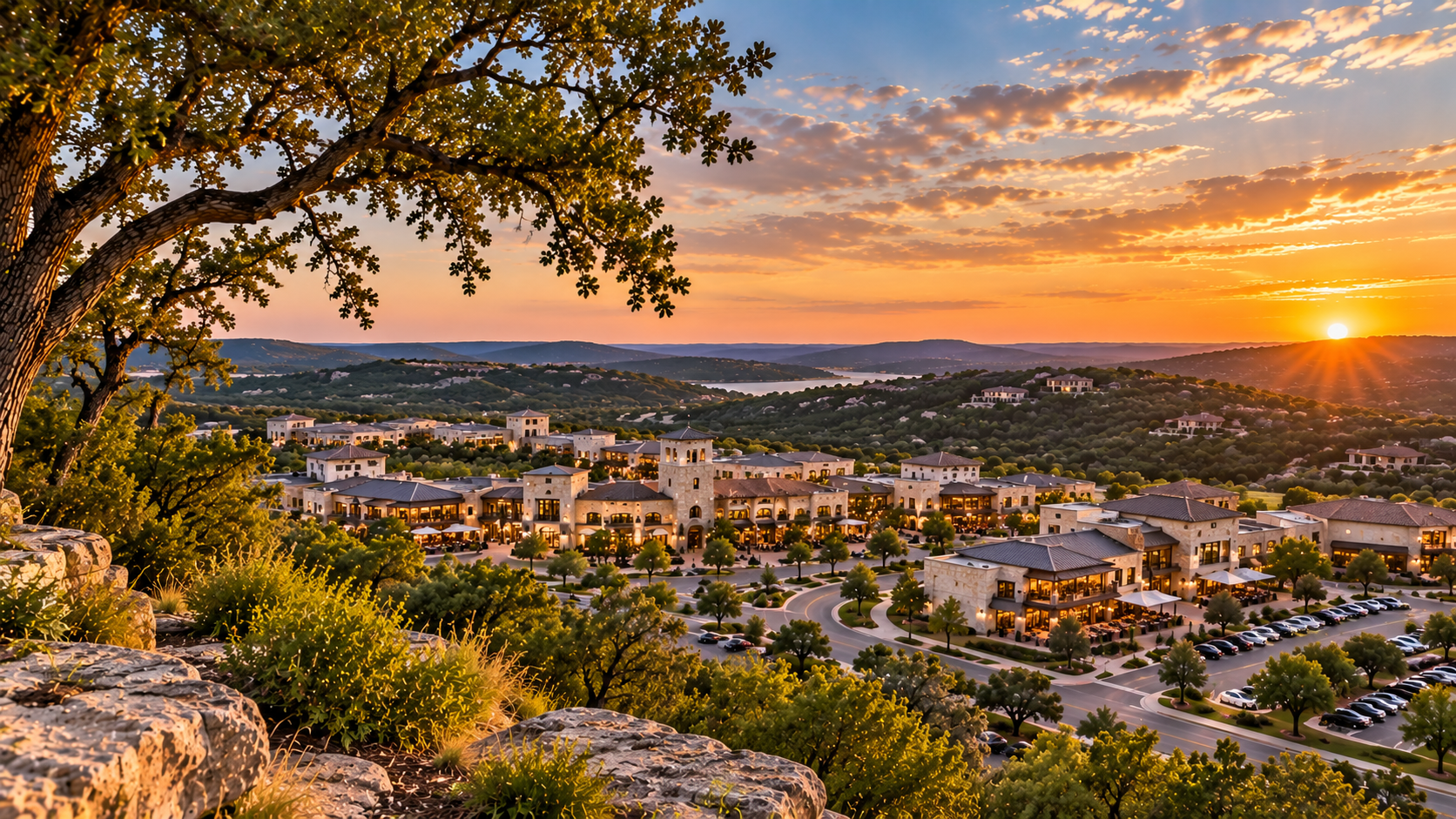 Discover Bee Cave, Texas: Hill Country Convenience, Dining & Lifestyle header image.