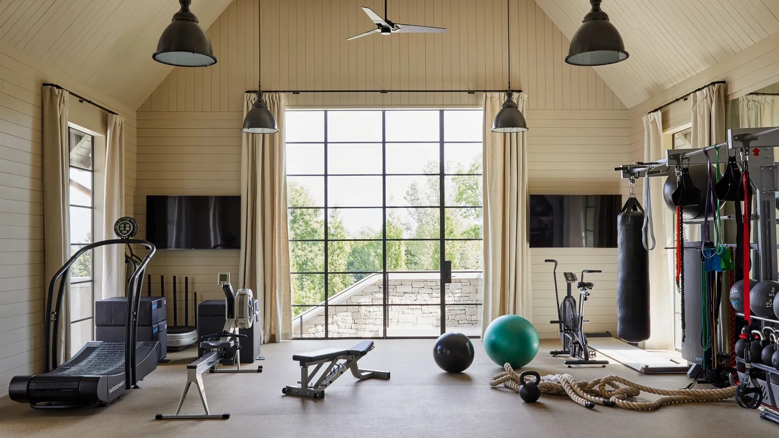 20 Home Gym Ideas That Make Working Out a Joy header image.