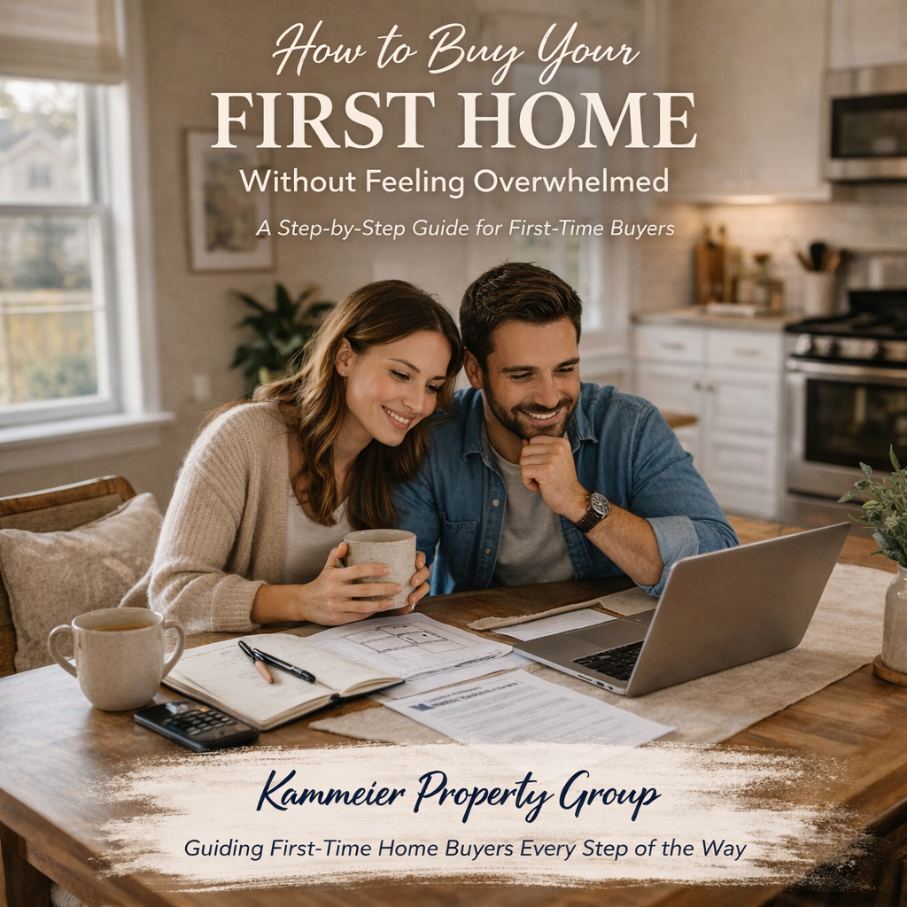 How to Buy Your First Home Without Feeling Overwhelmed (A Step-by-Step Guide for First-Time Buyers in St Charles and surrounding counties header image.