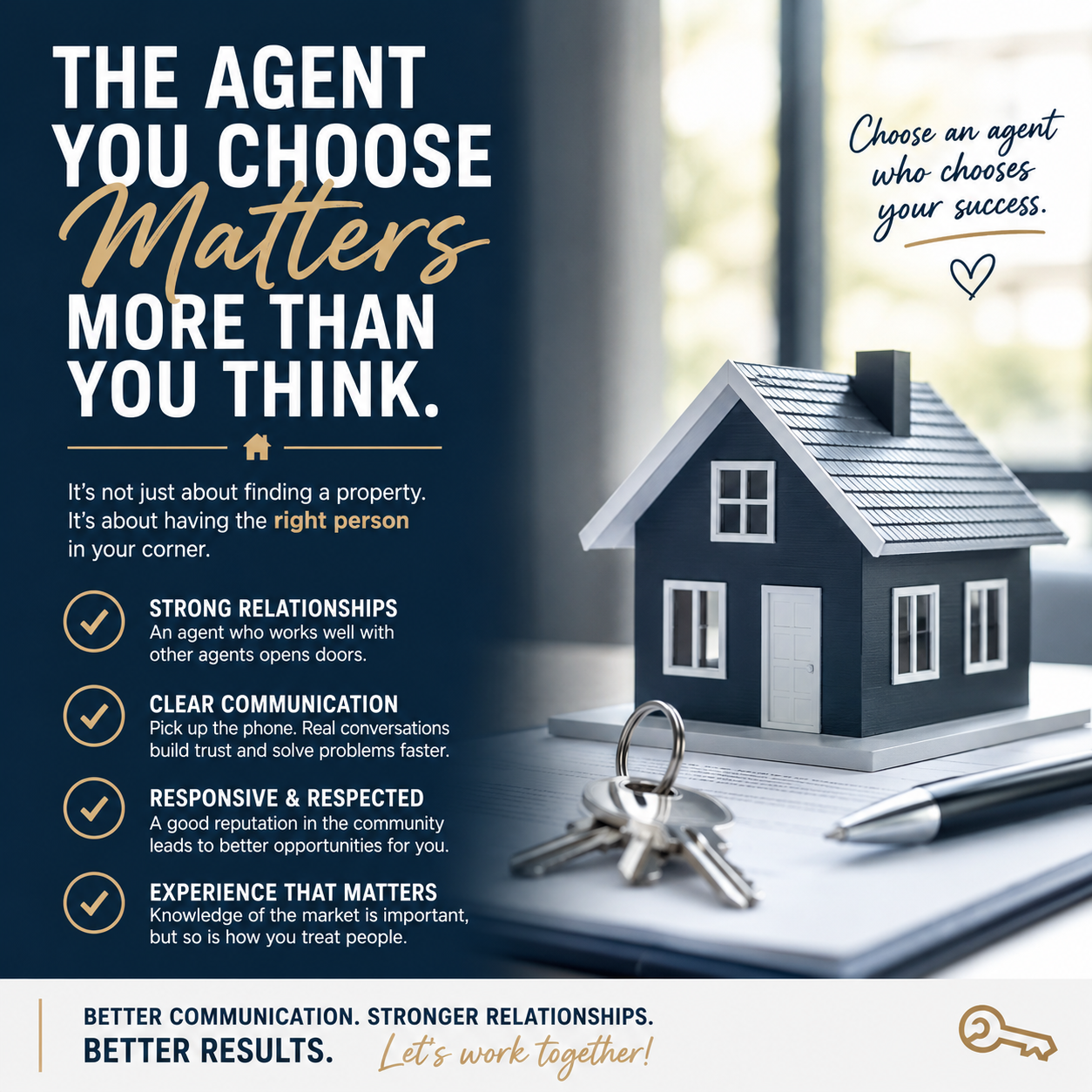 The Agent You Choose Matters