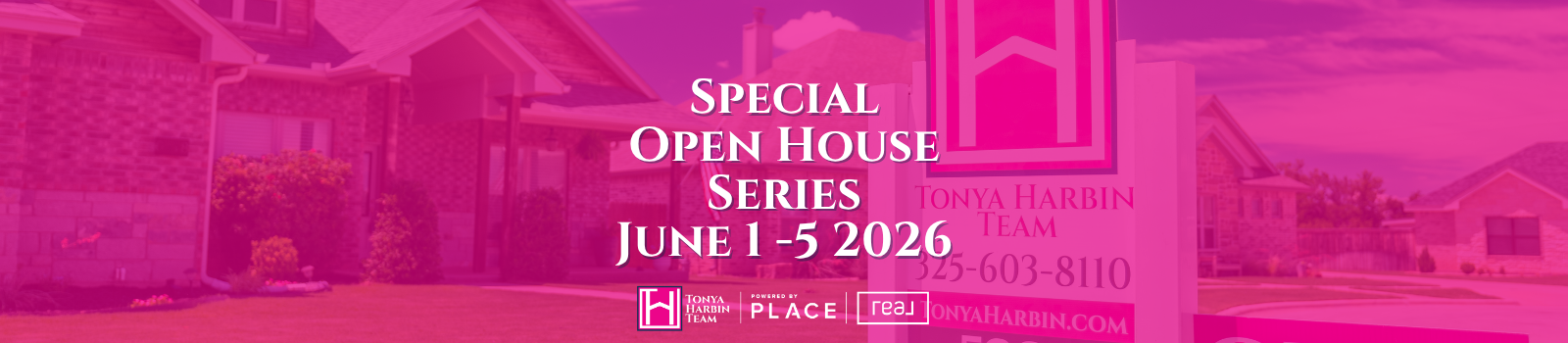 Weekly Open Houses June 1st header image.