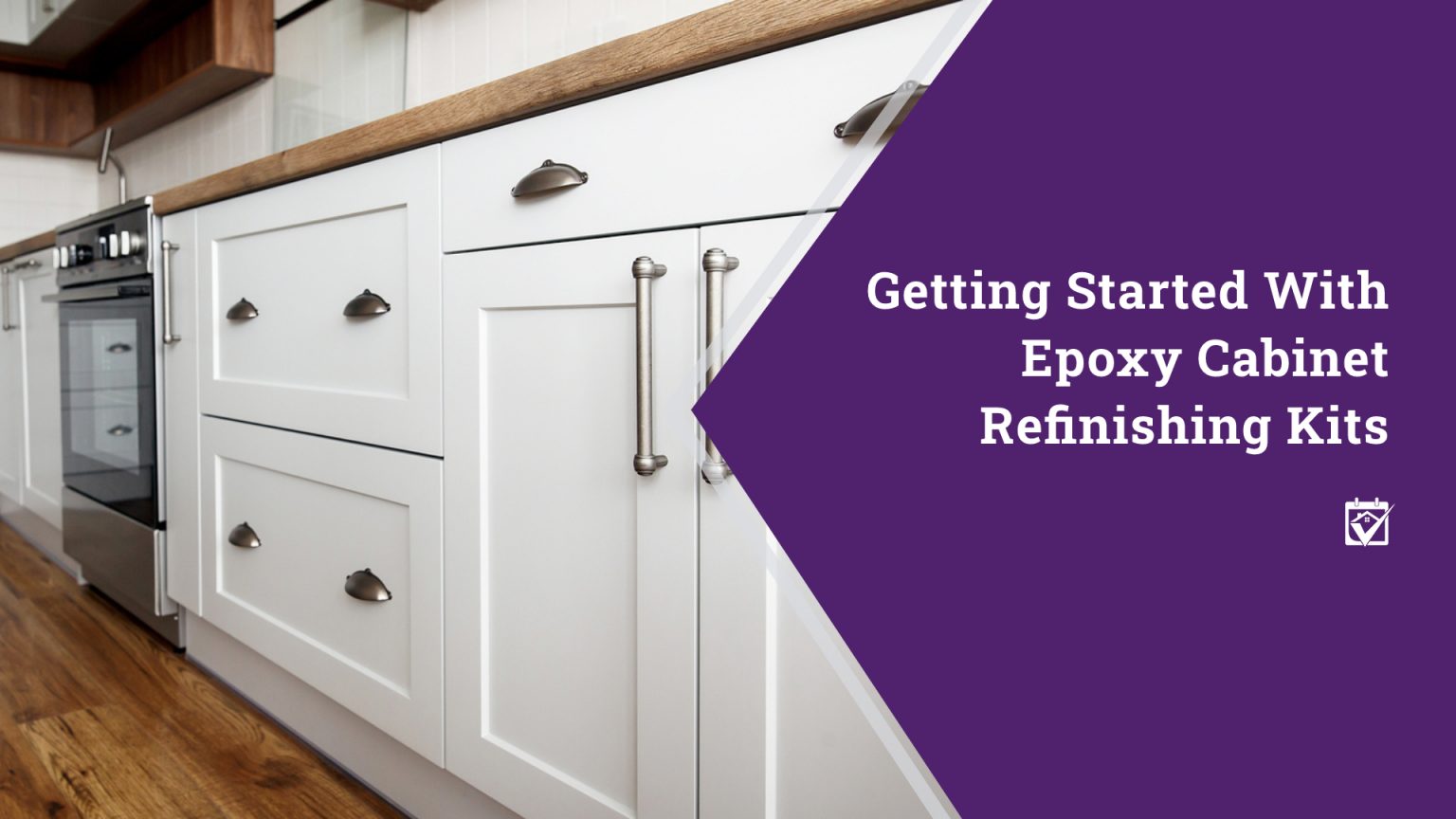 Getting Started With Epoxy Cabinet Refinishing Kits header image.