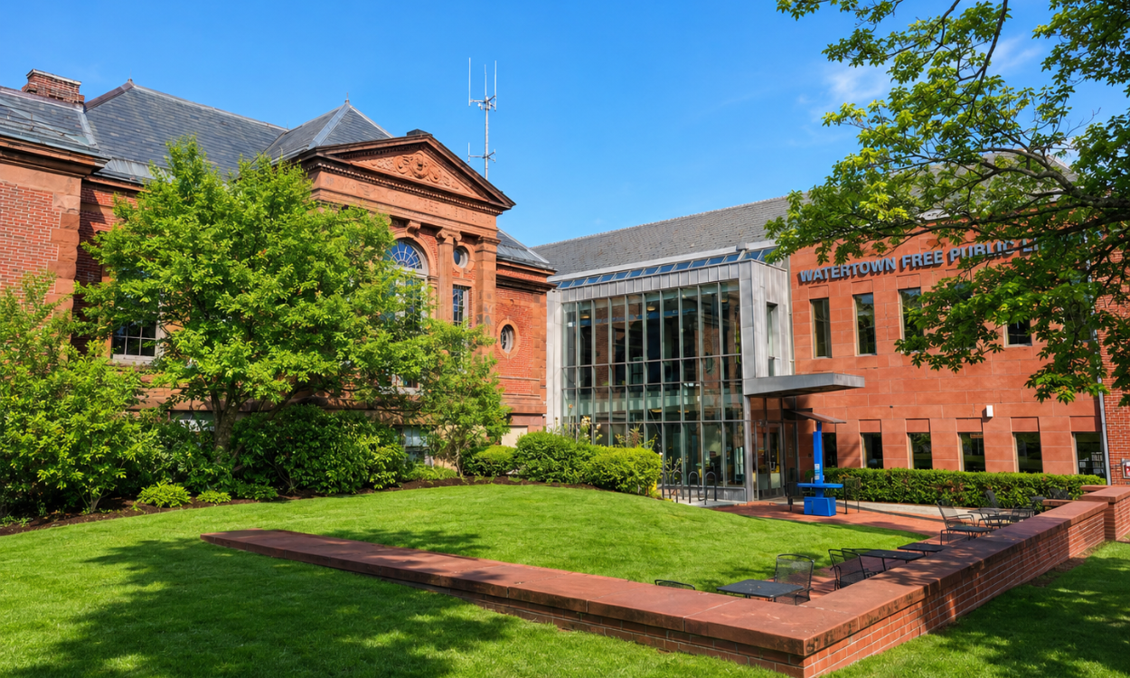 Watertown Free Public Library in Watertown, Massachusetts.