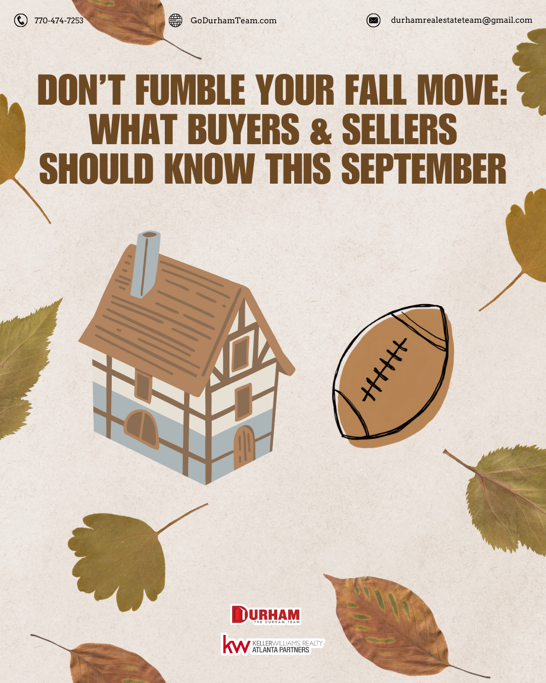 Don’t Fumble Your Fall Move: What Buyers & Sellers Should Know This September header image.
