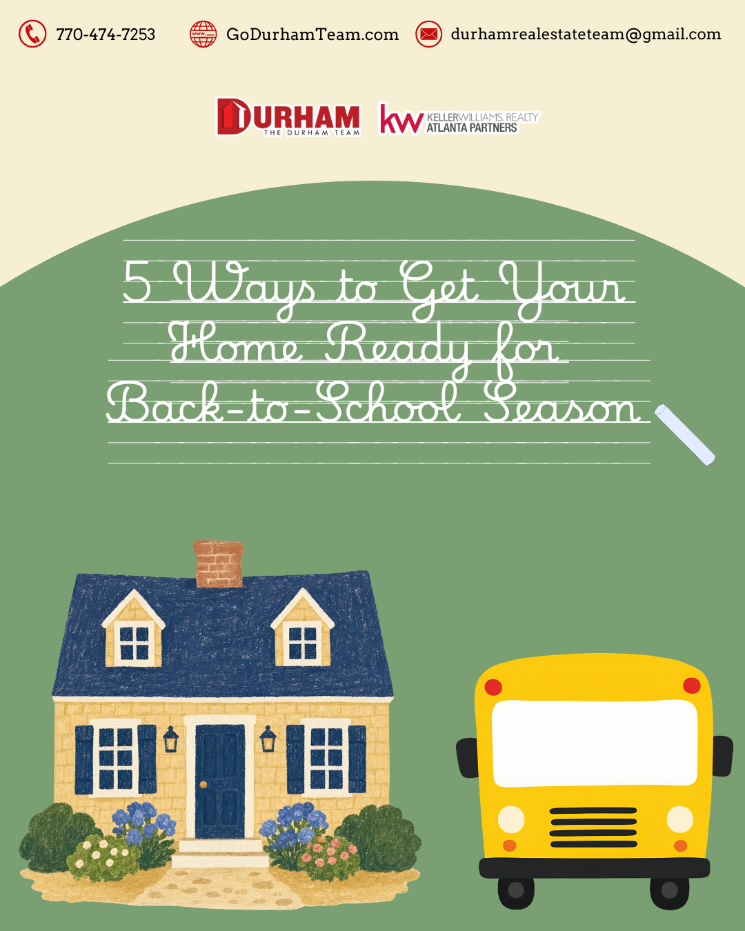 5 Ways to Get Your Home Ready for Back-to-School Season header image.