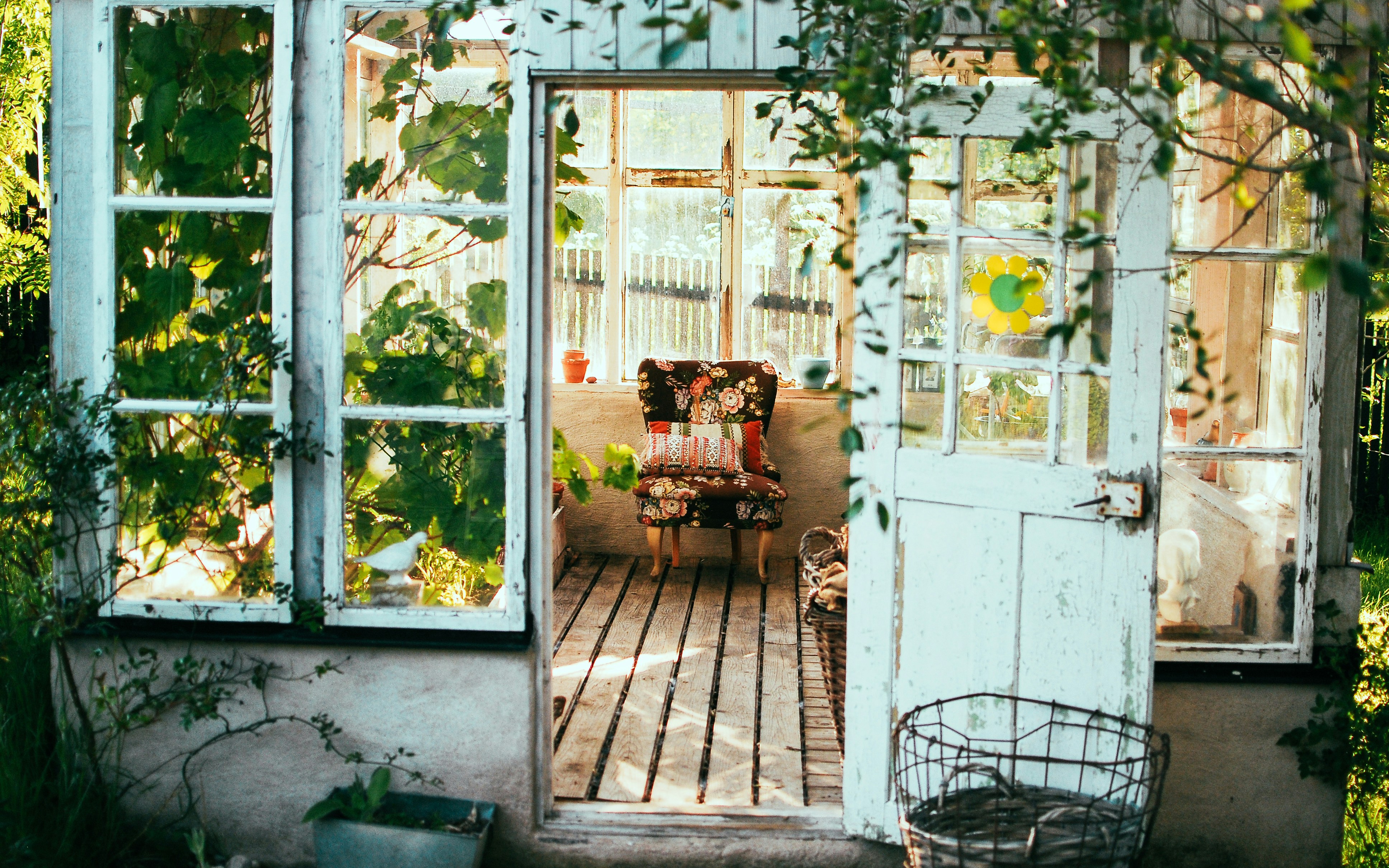 image of vintage greenhouse