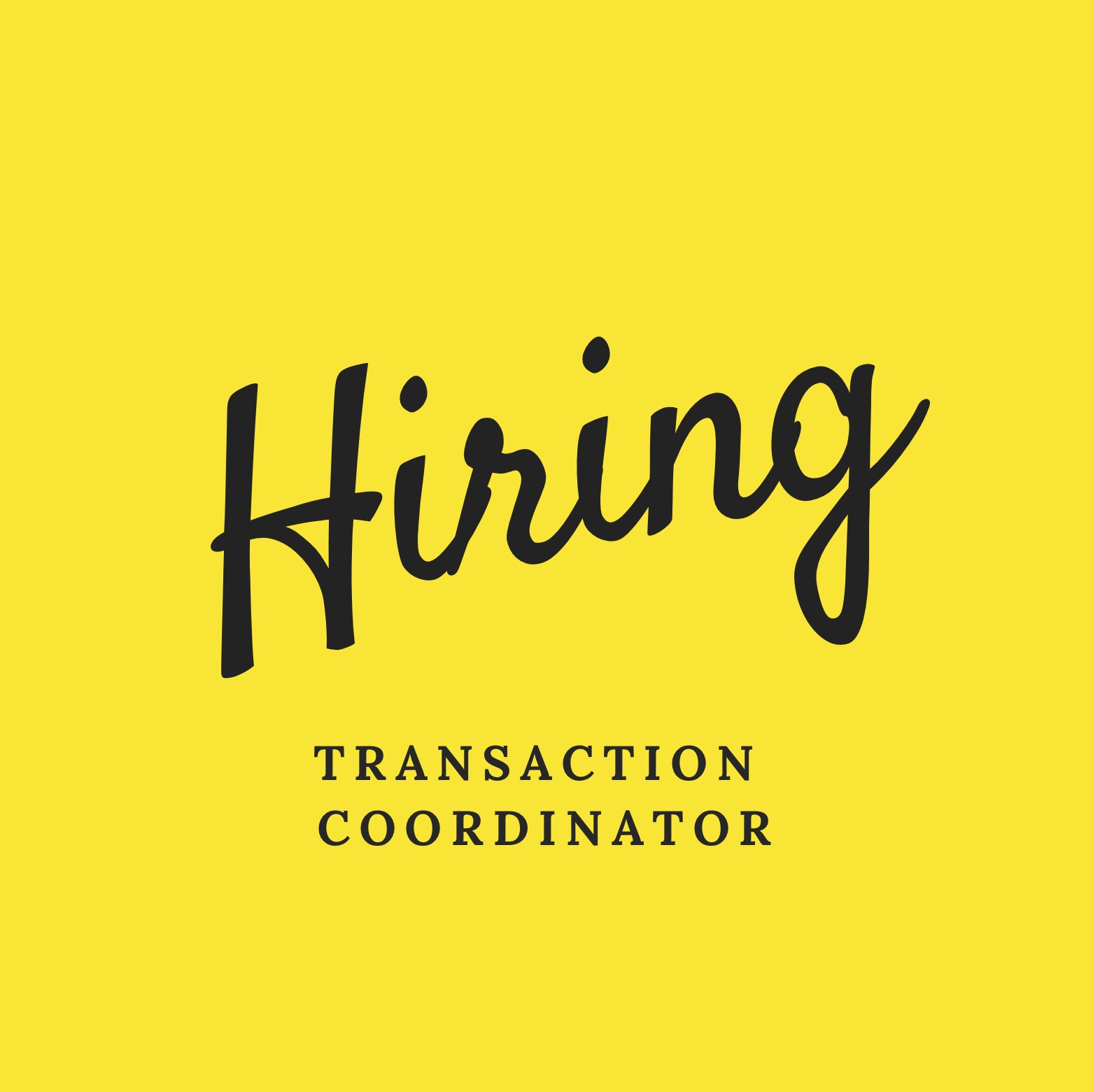 Hiring a Transaction Coordinator header image.