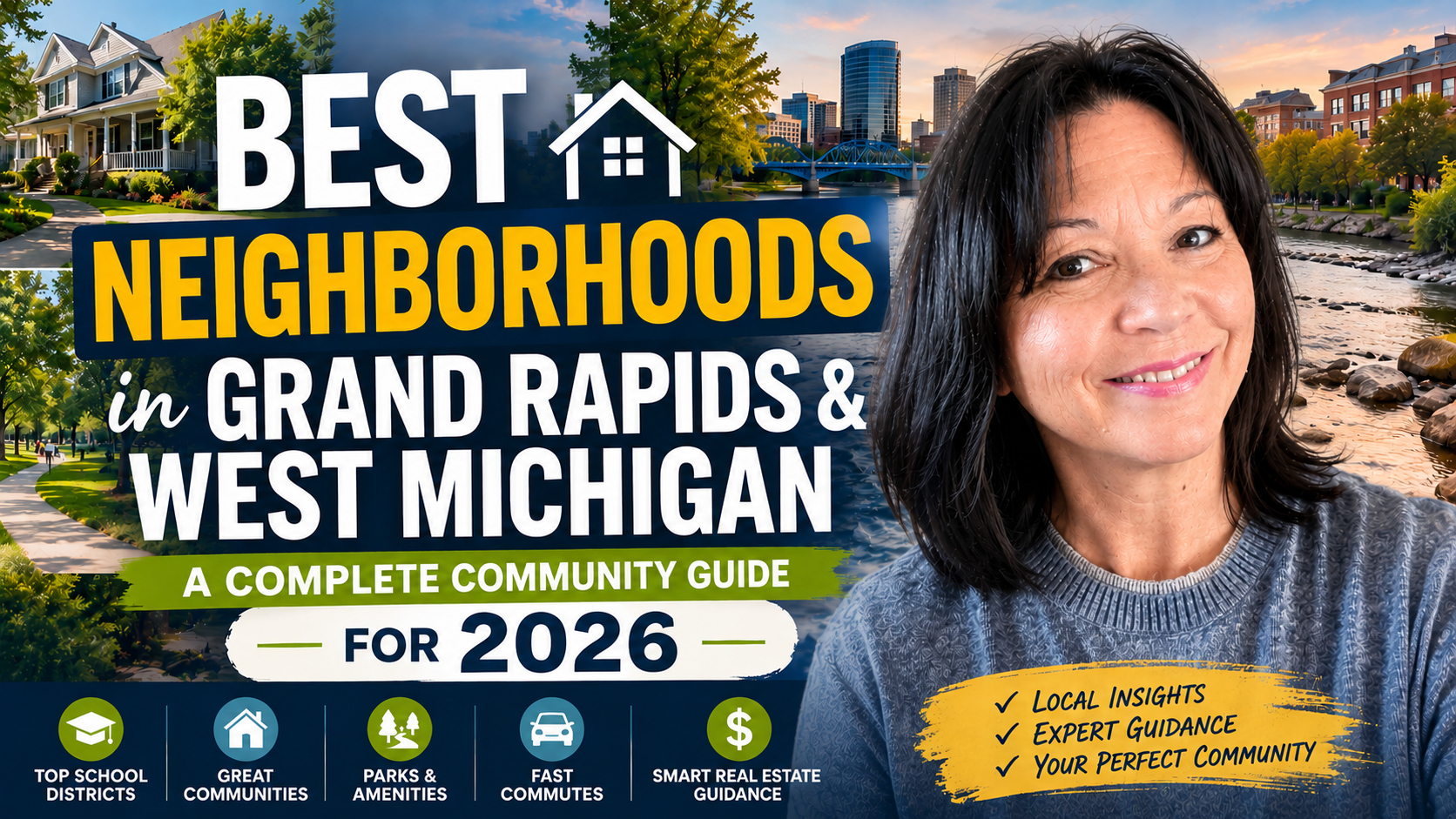 Best Grand Rapids Suburbs to Live In (2026 Guide) header image.