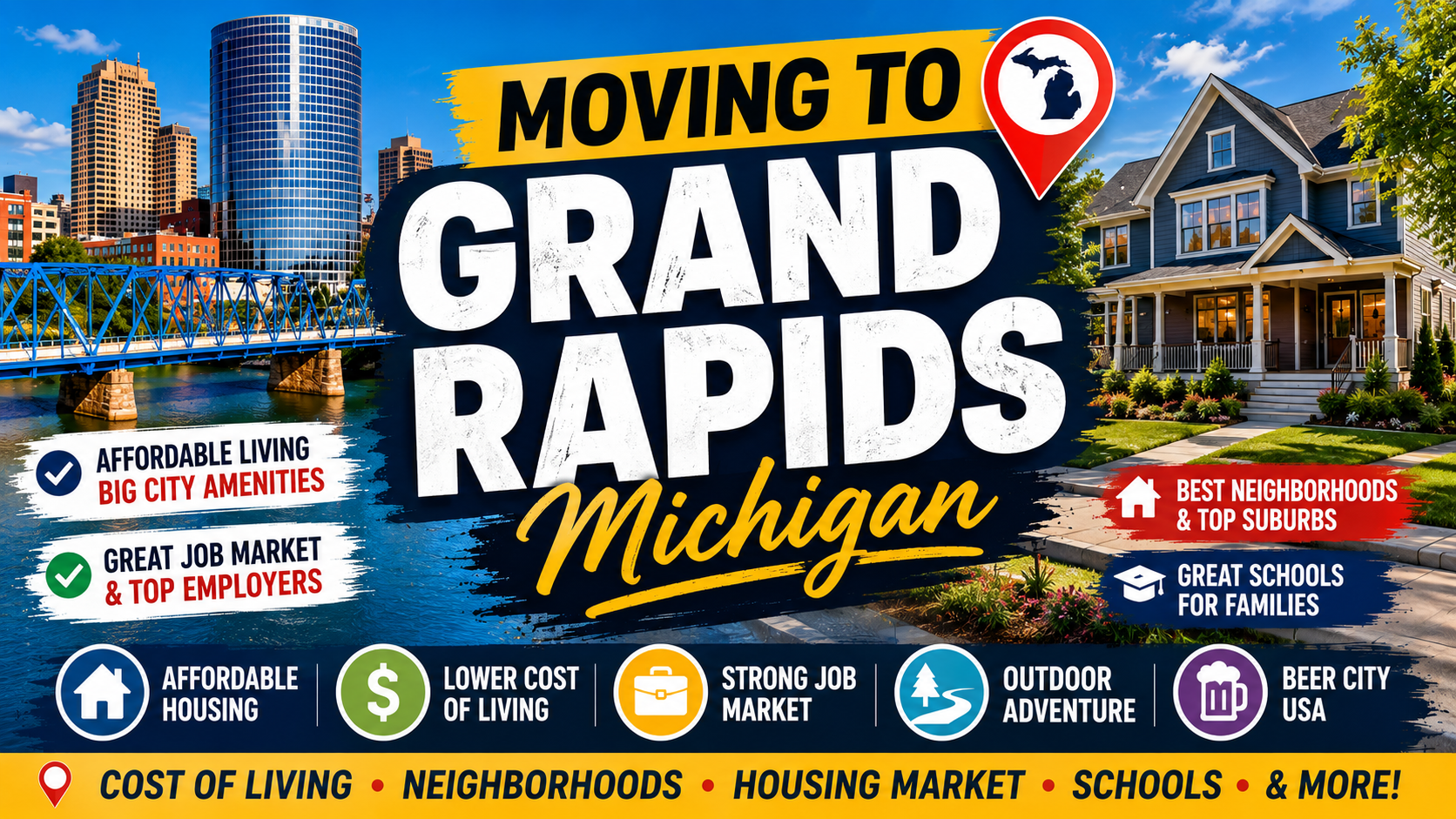 Moving to Grand Rapids, Michigan: Complete Relocation Guide (2026) header image.